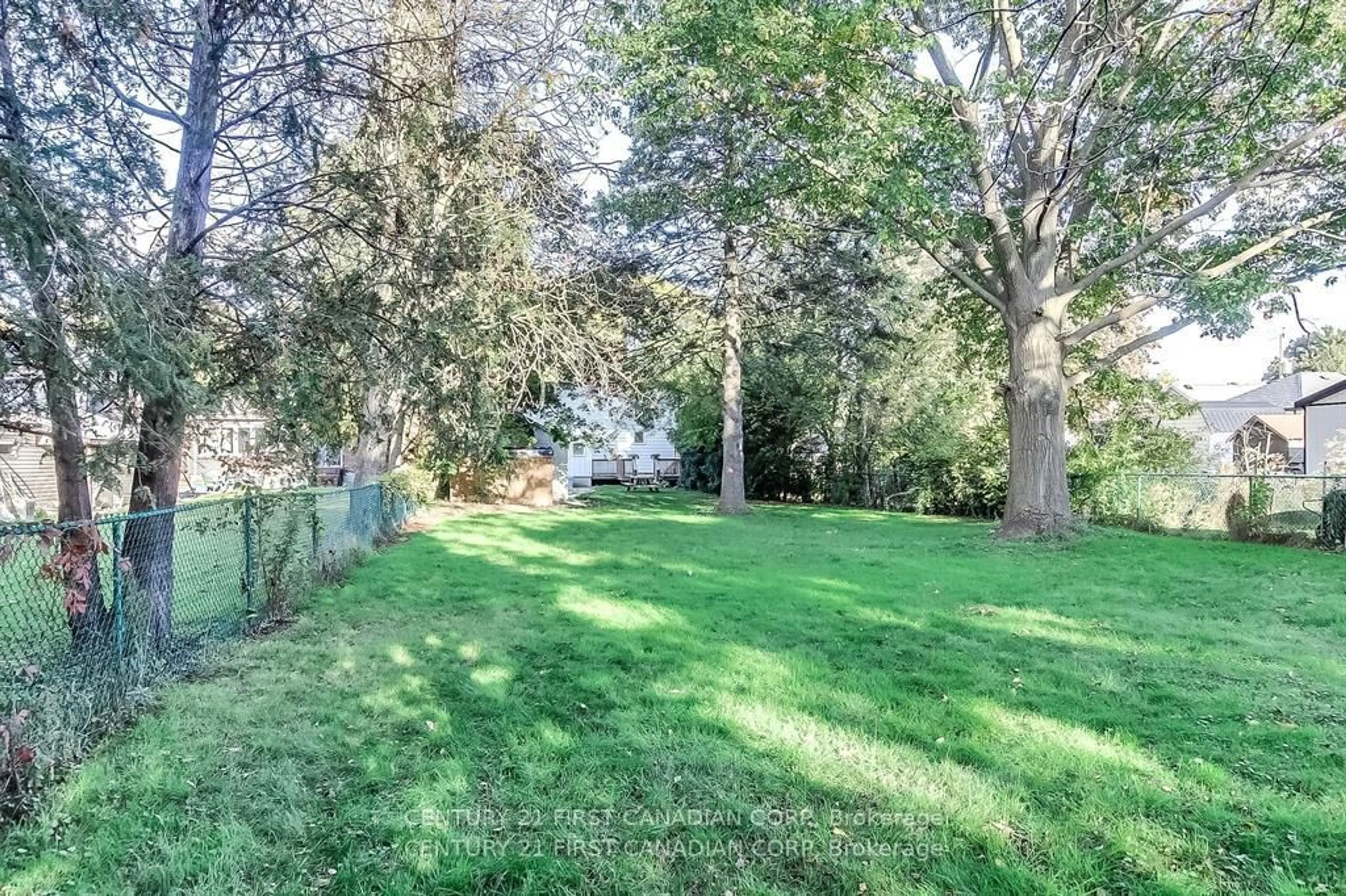 A pic from outside/outdoor area/front of a property/back of a property/a pic from drone, forest/trees view for 347 Thiel St, London Ontario N5W 4P7