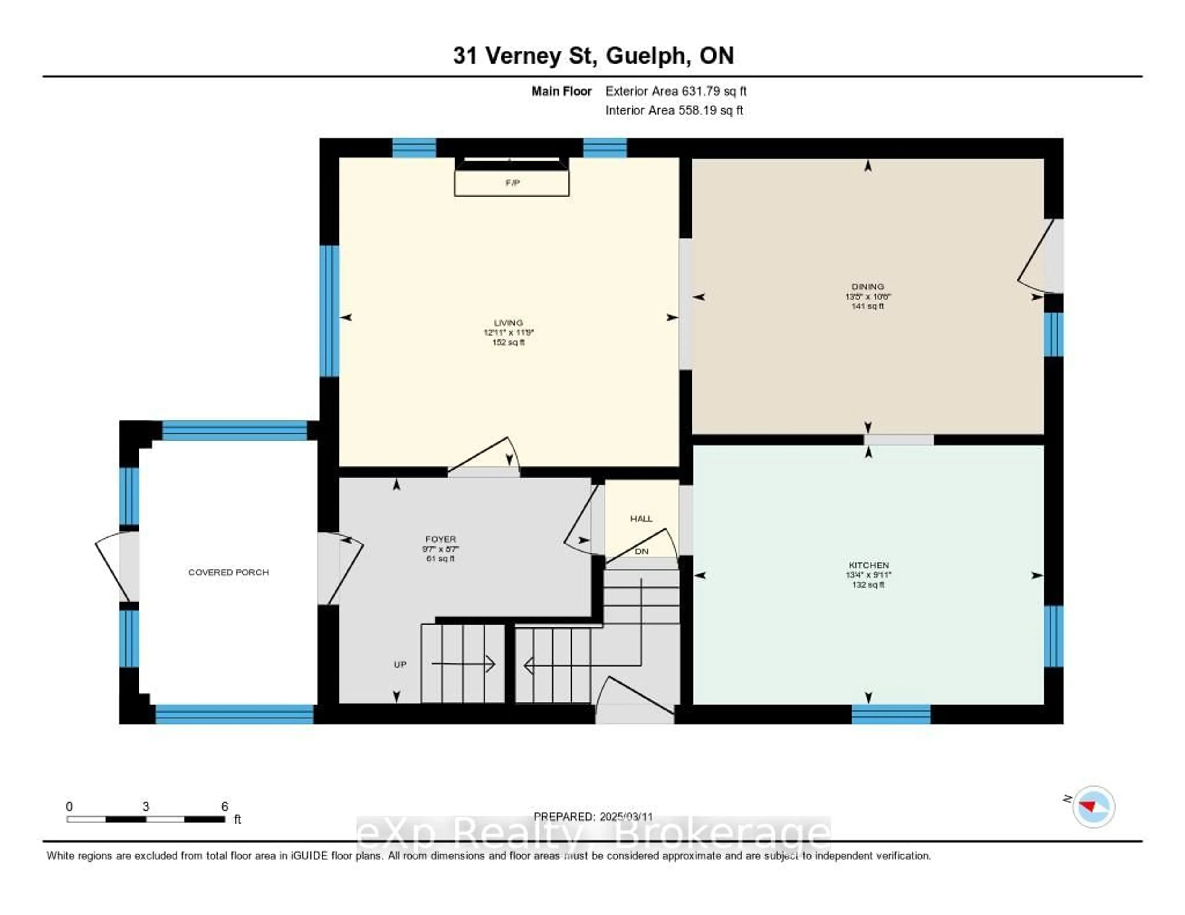 Floor plan for 31 Verney St, Guelph Ontario N1H 1N5