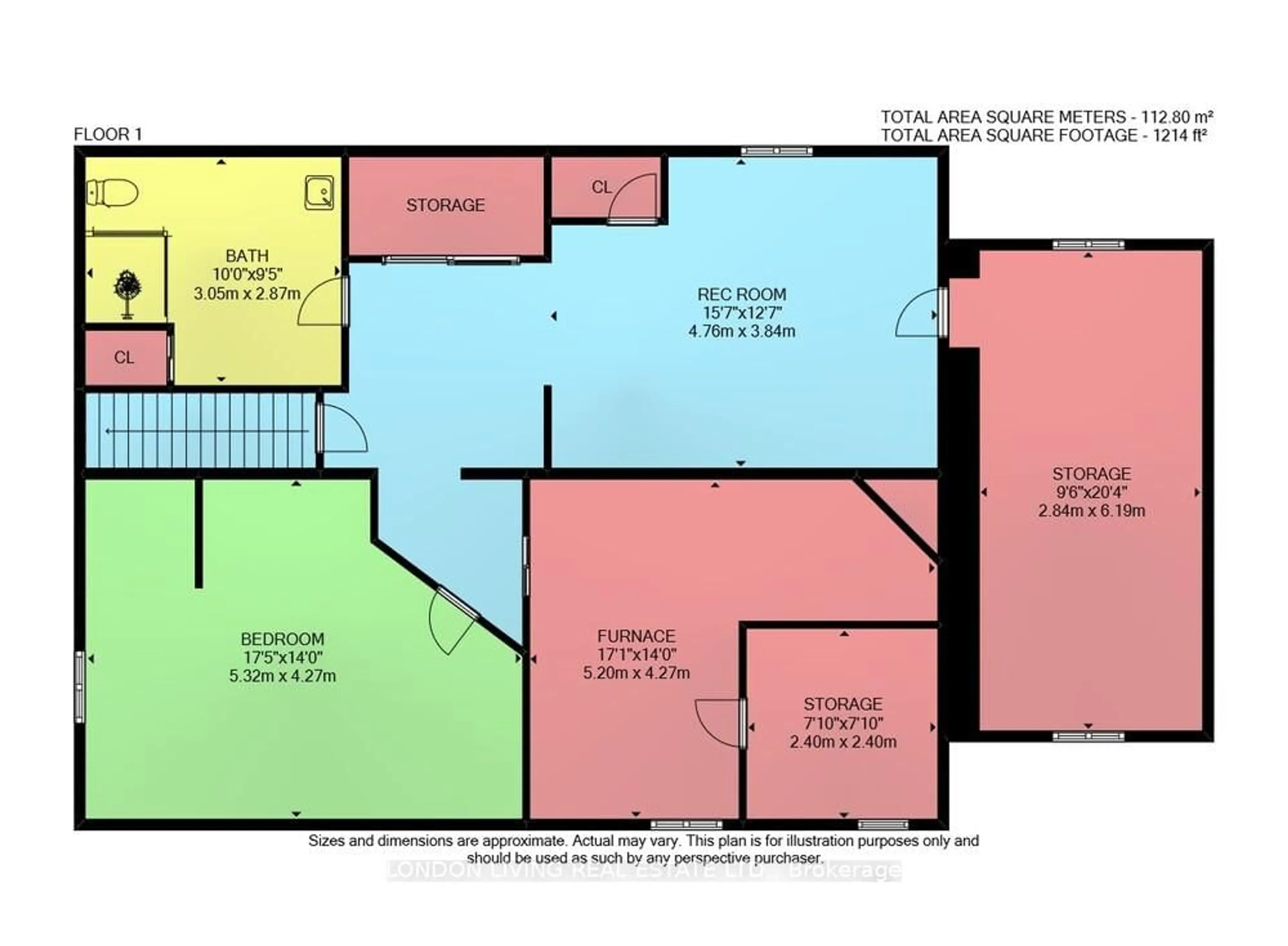 Floor plan for 236 Ridout St, London South Ontario N6C 3Y4