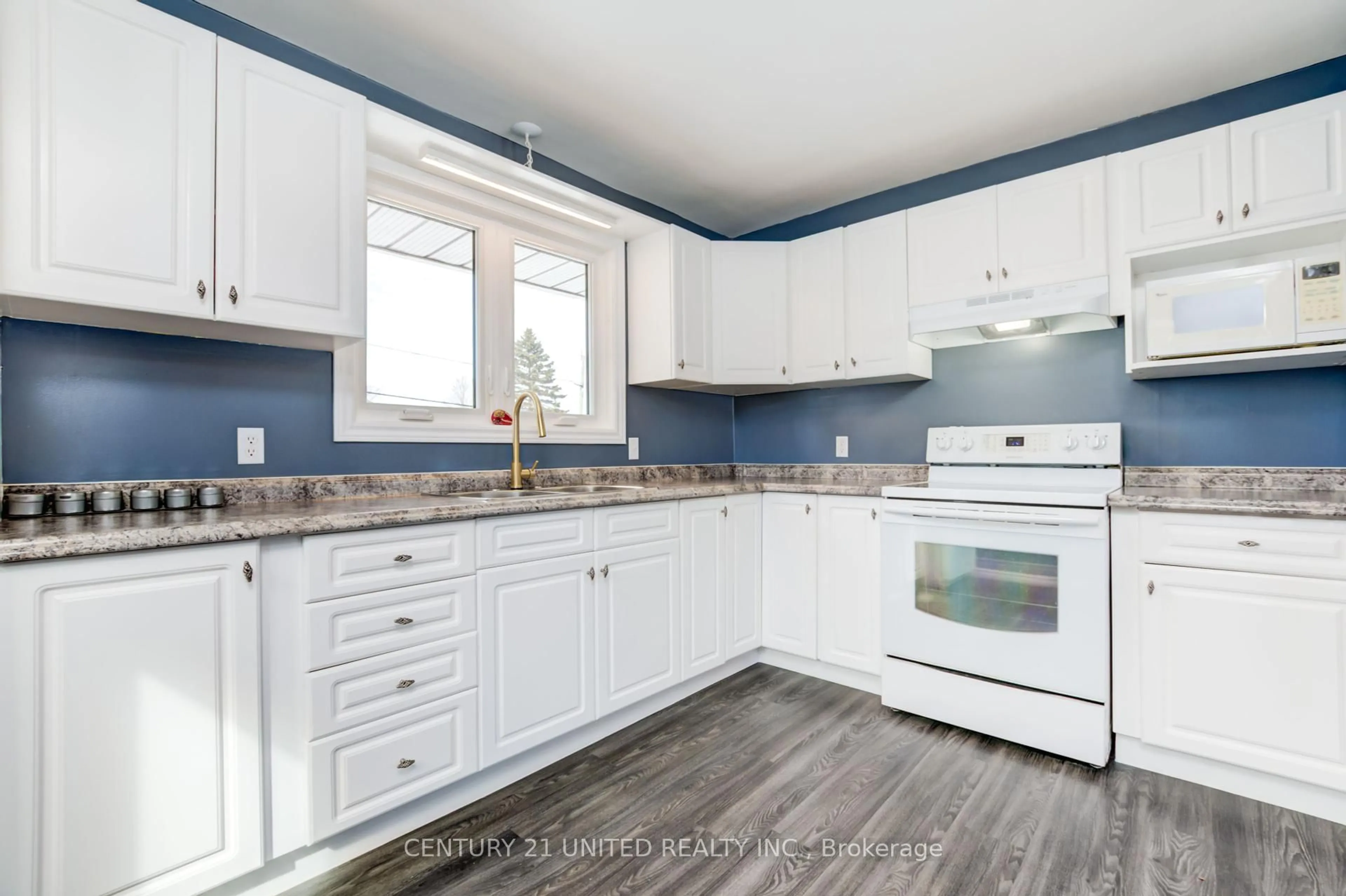 Open concept kitchen, wood/laminate floor for 263 Victoria St, Trent Hills Ontario K0L 1L0