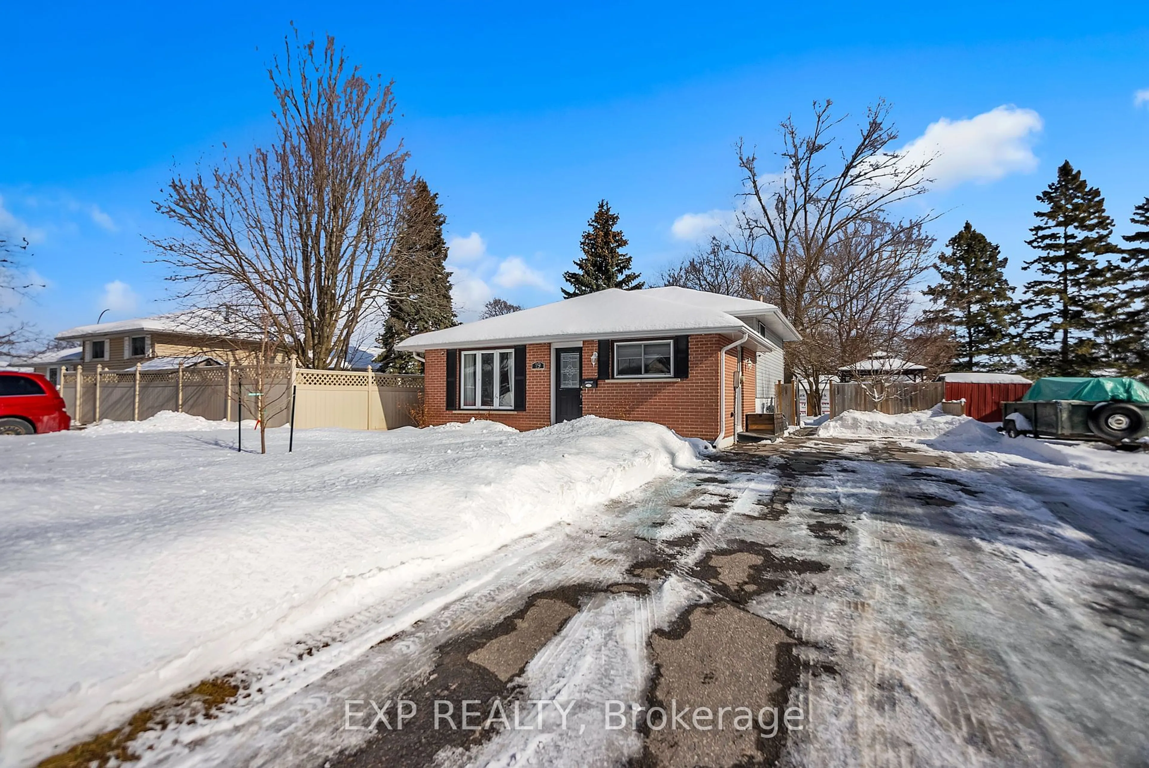 A pic from outside/outdoor area/front of a property/back of a property/a pic from drone, street for 19 Cory Cres, Quinte West Ontario K8V 5W7