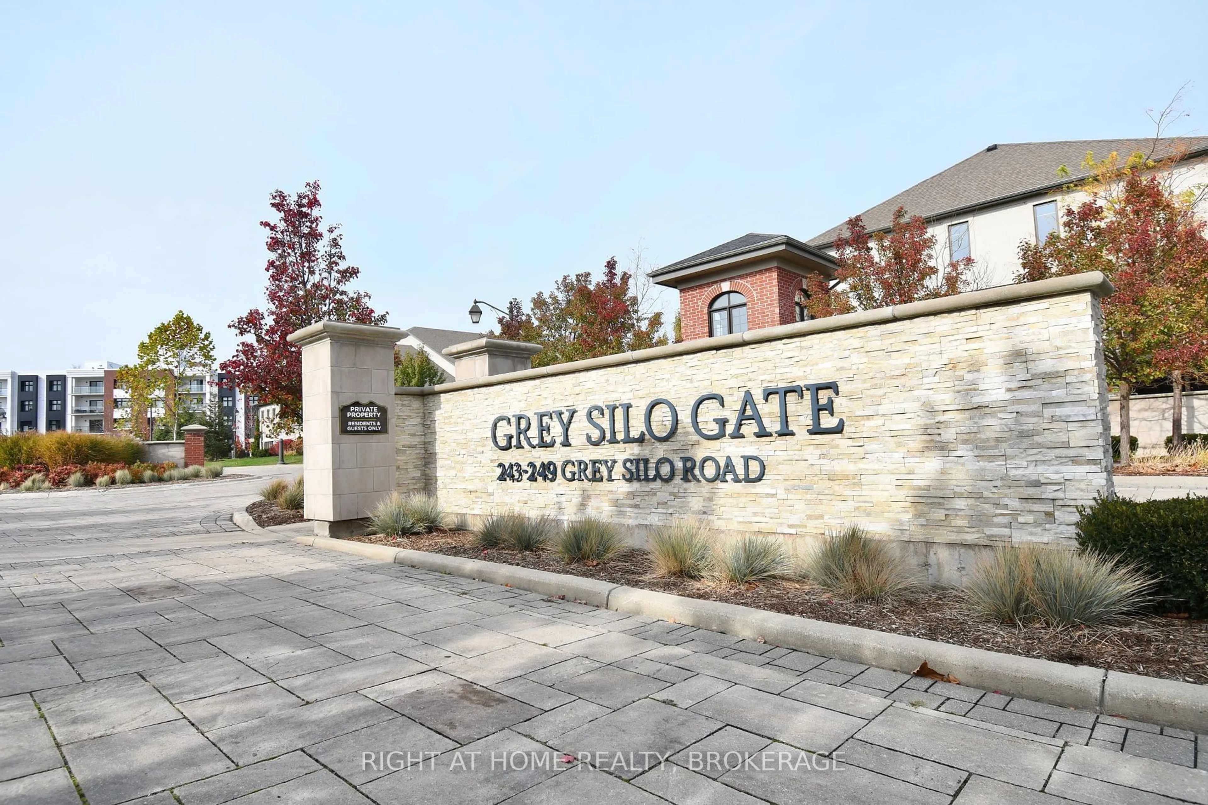 Patio, street for 249 Grey Silo Rd #201, Waterloo Ontario N2K 0G8