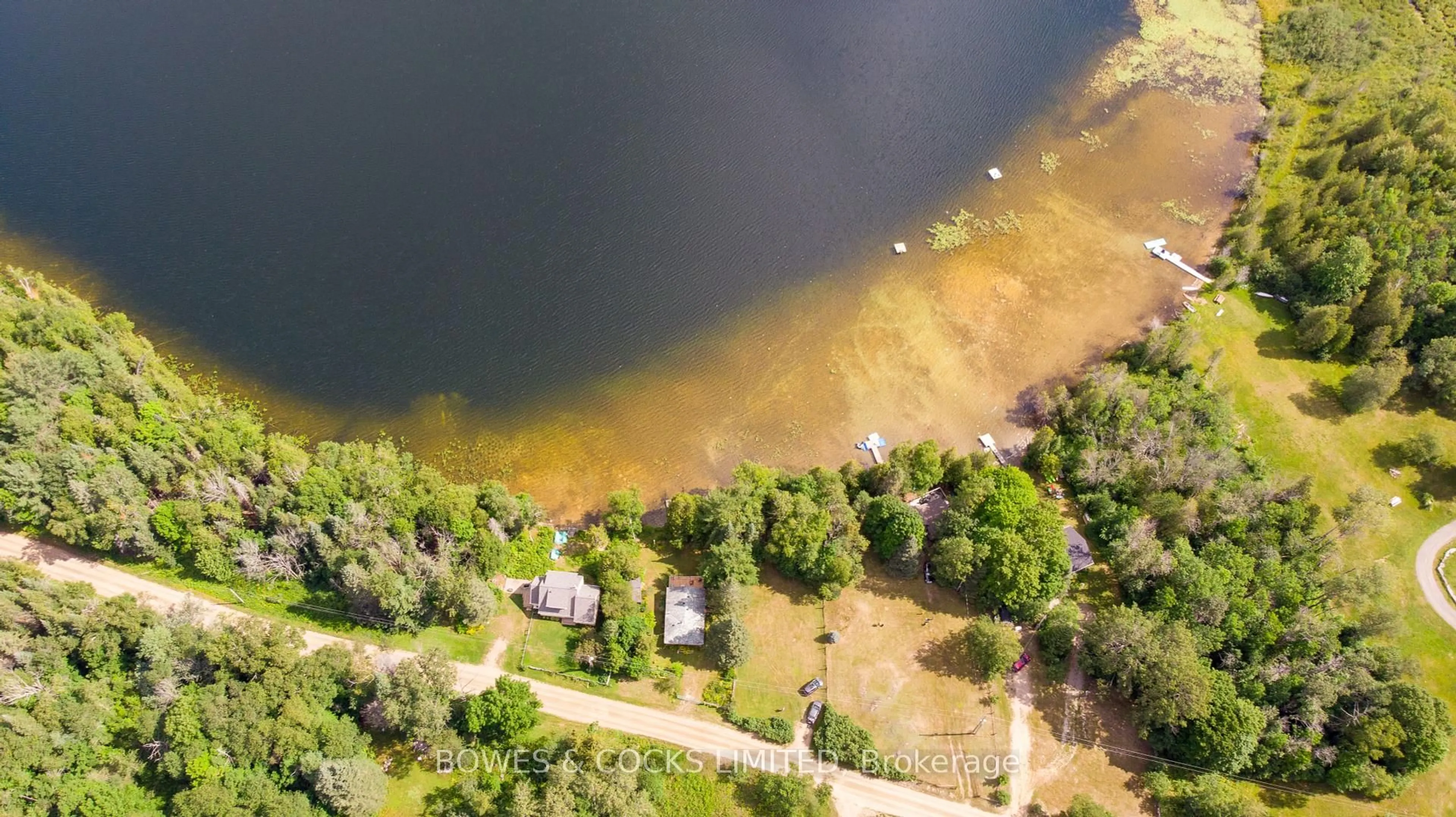 A pic from outside/outdoor area/front of a property/back of a property/a pic from drone, water/lake/river/ocean view for 197 KING Rd, Wollaston Ontario K0L 1P0