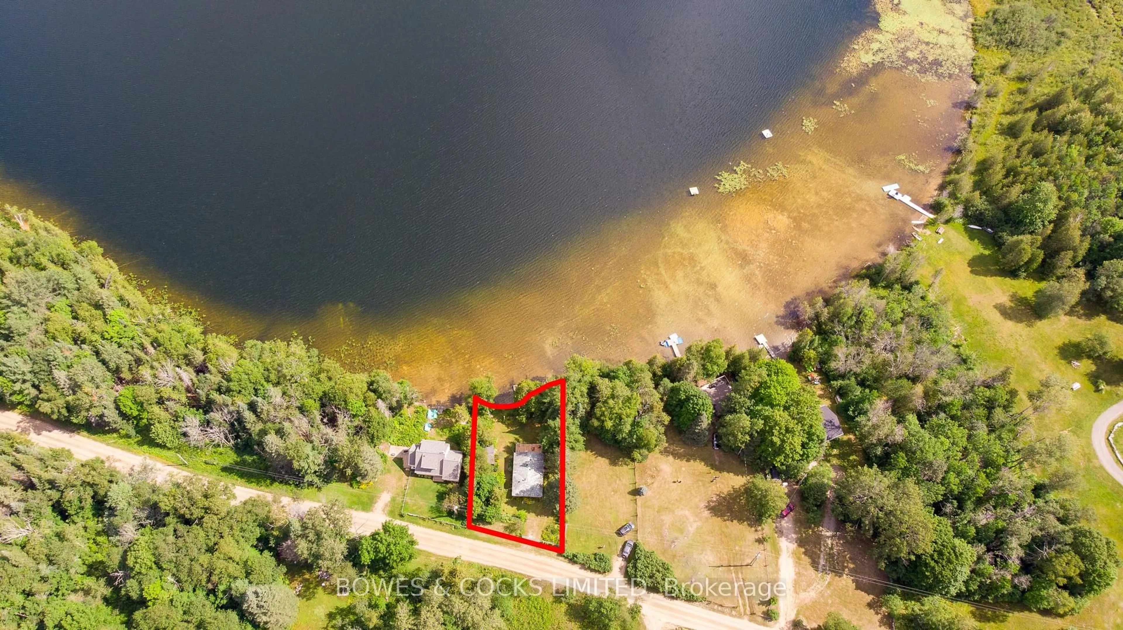 A pic from outside/outdoor area/front of a property/back of a property/a pic from drone, water/lake/river/ocean view for 197 KING Rd, Wollaston Ontario K0L 1P0