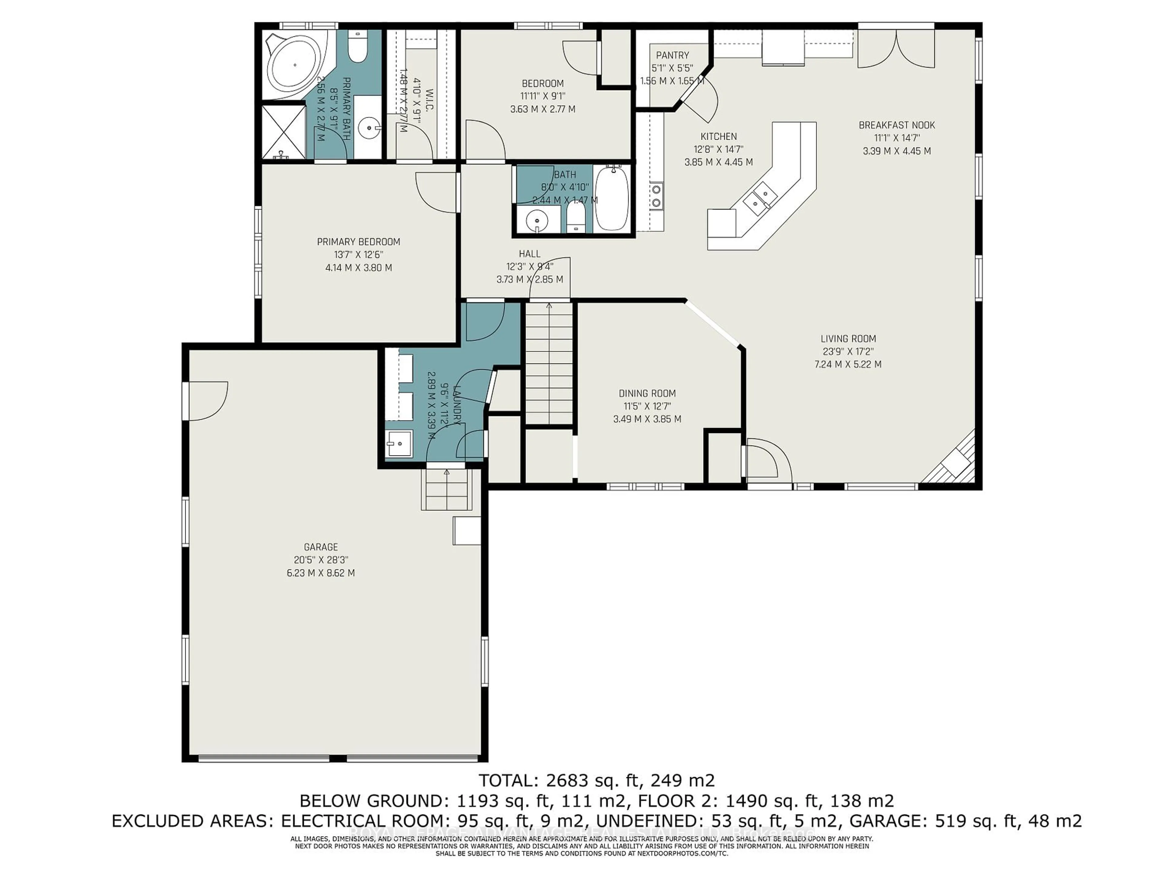 Floor plan for 521 Crain Dr, Perth Ontario K7H 3C9