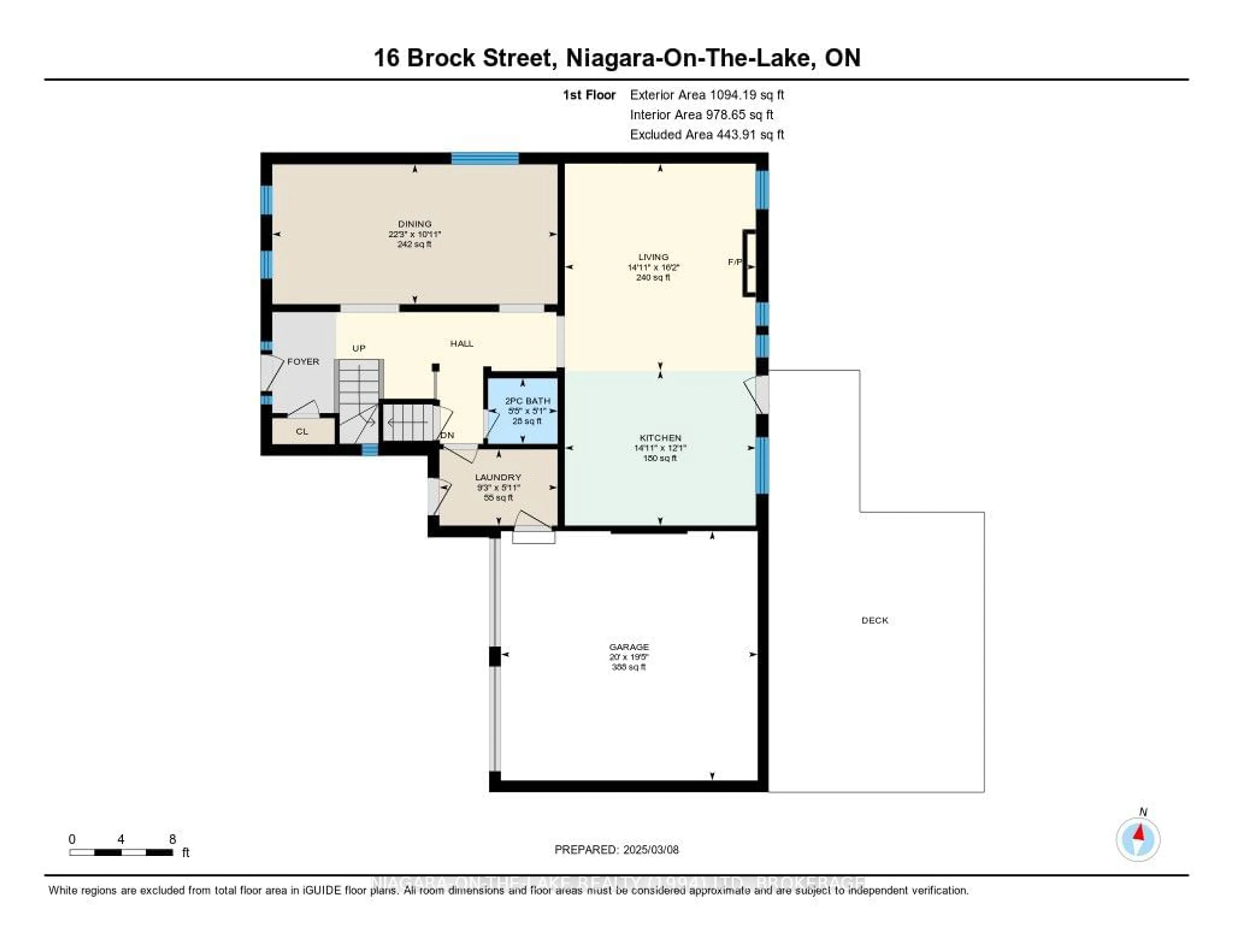 Floor plan for 16 Brock St, Niagara-on-the-Lake Ontario L0S 1J0