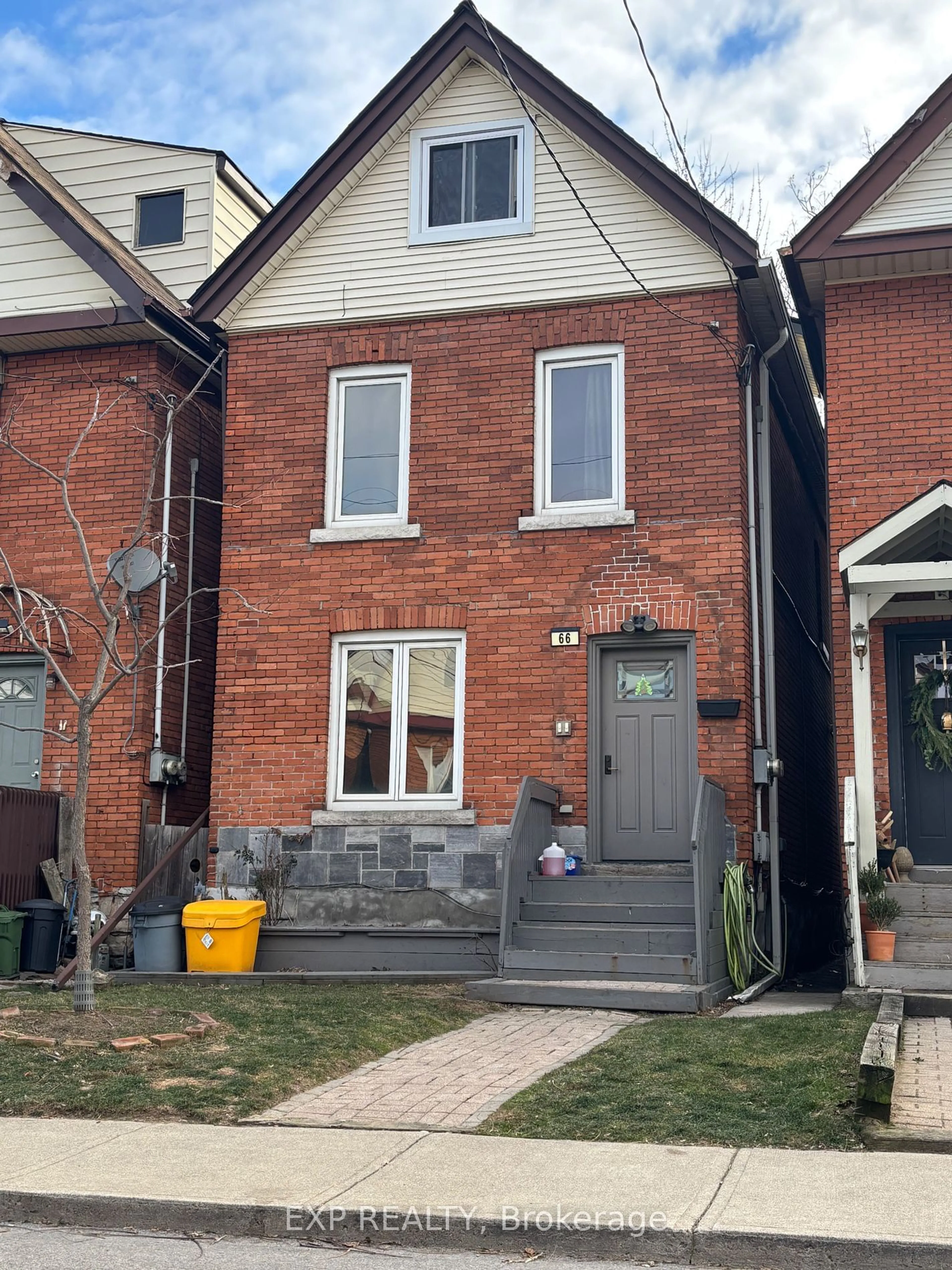 Home with brick exterior material, street for 66 Stirton St, Hamilton Ontario L8L 6E9