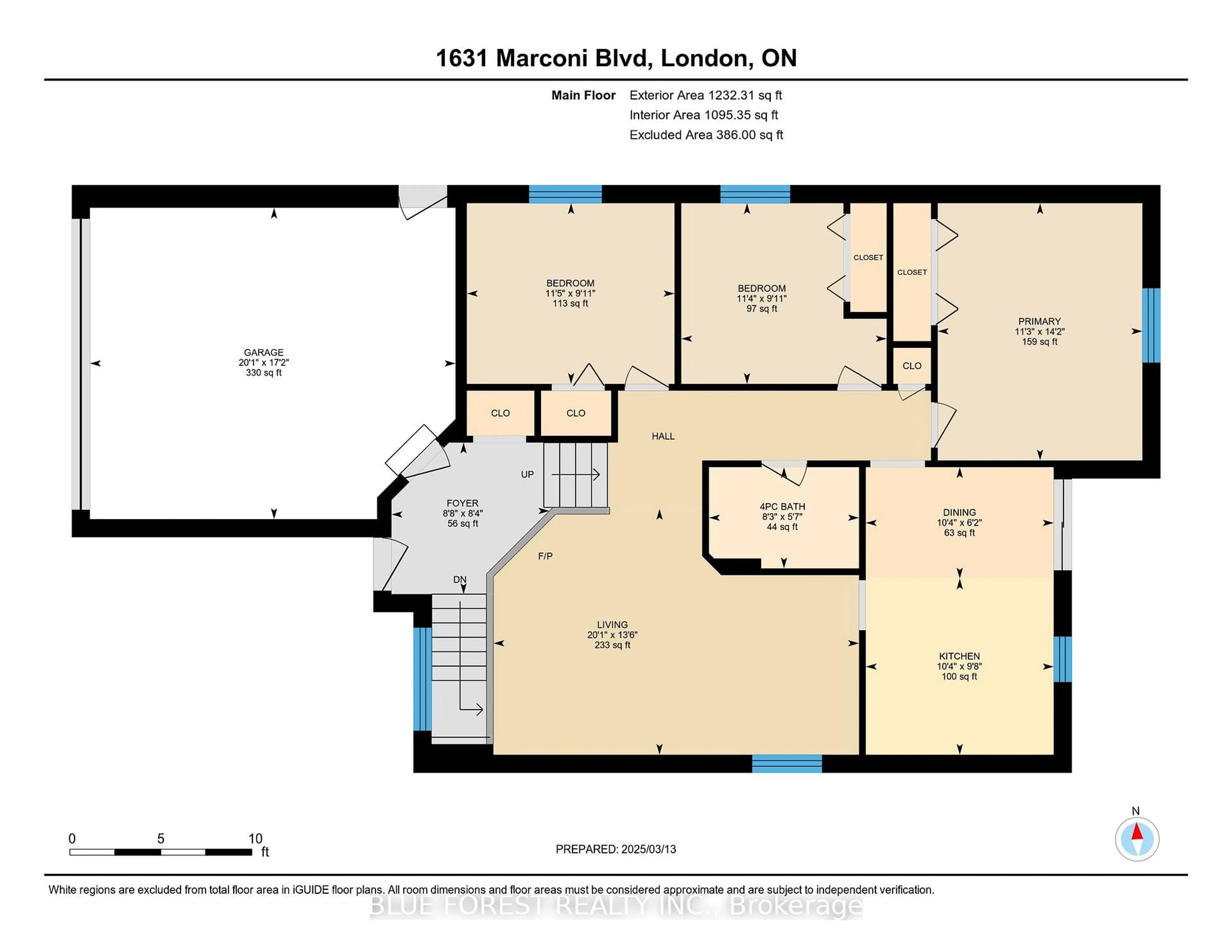 Floor plan for 1631 Marconi Blvd, London Ontario N5V 5E7