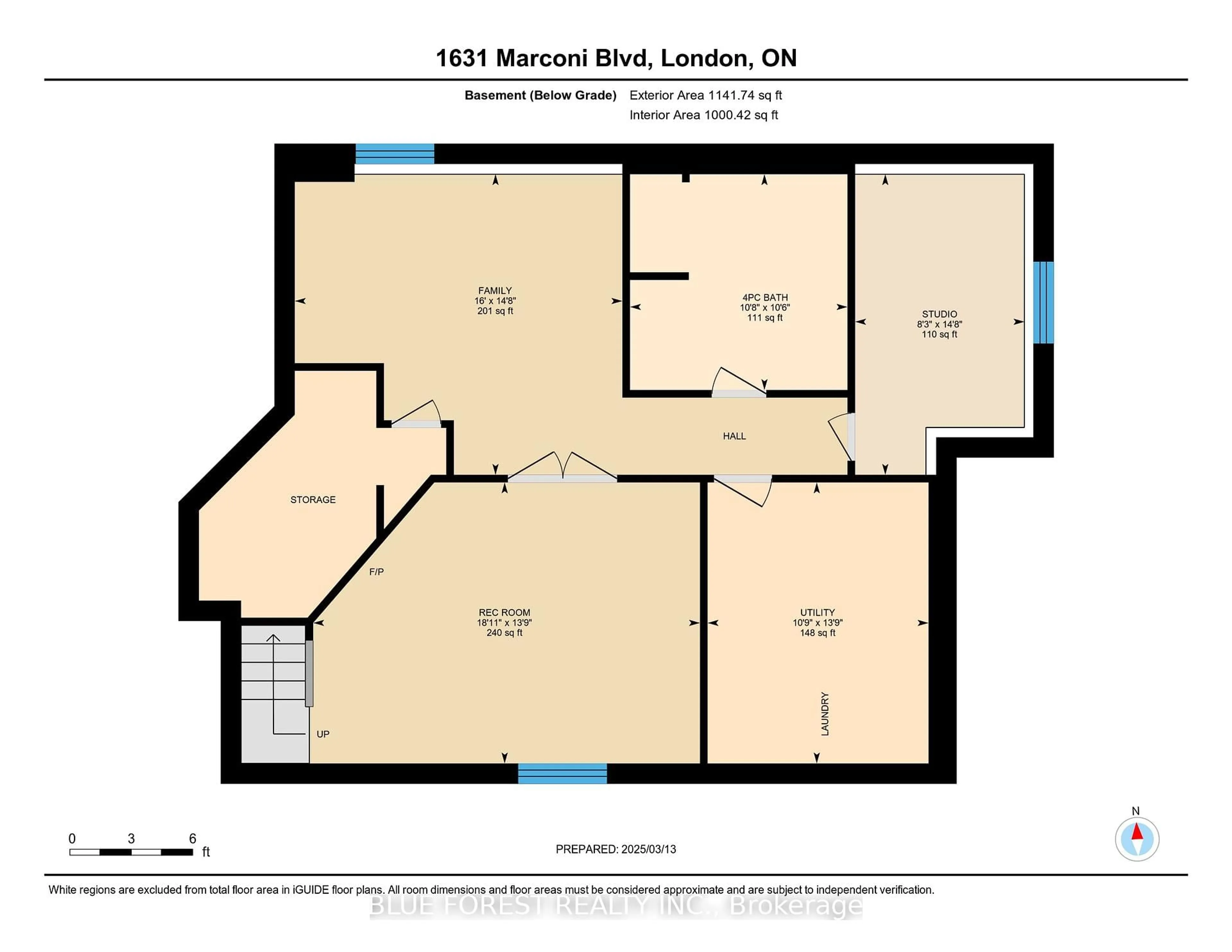 Floor plan for 1631 Marconi Blvd, London Ontario N5V 5E7