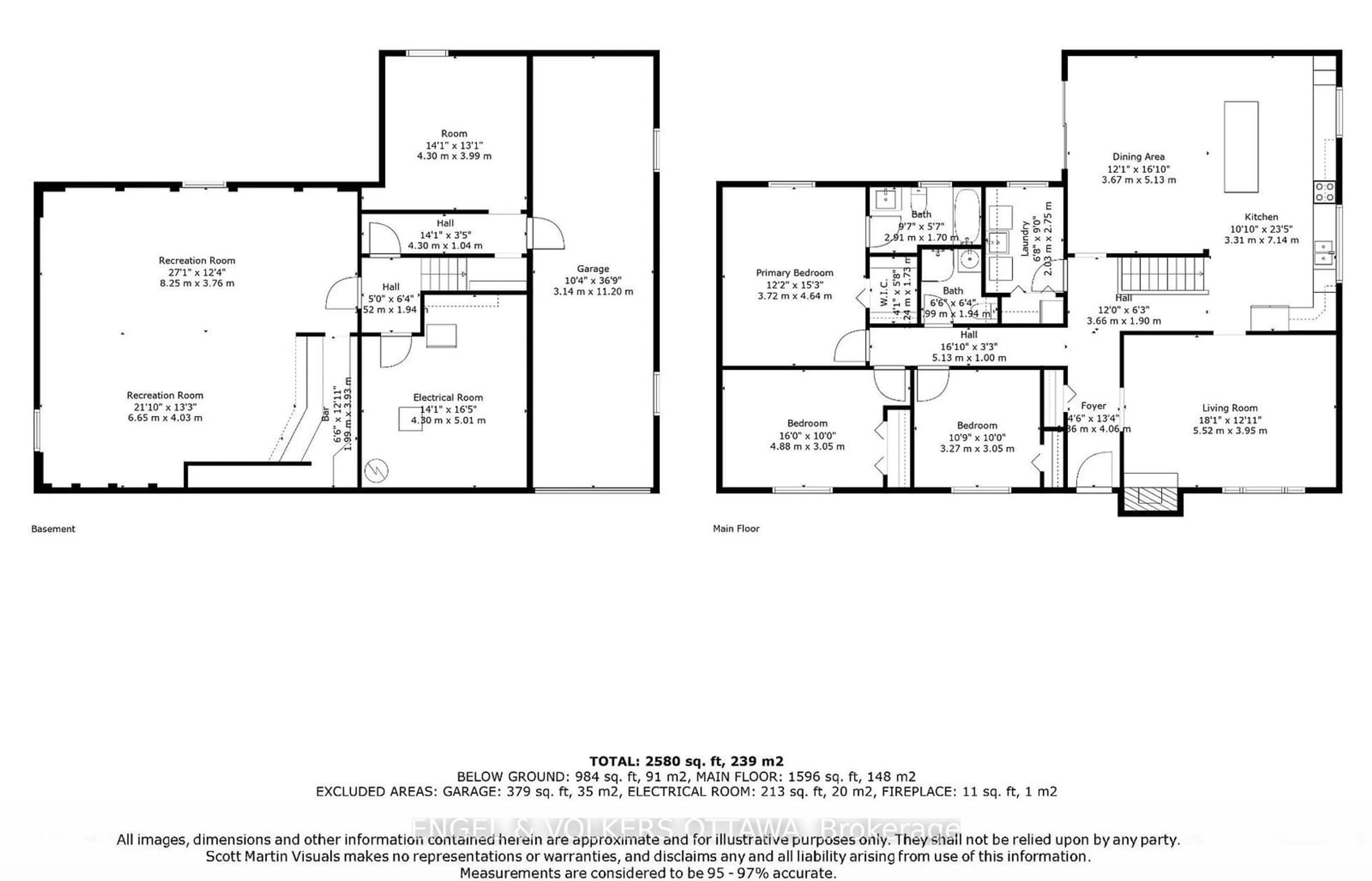 Floor plan for 1427 Rosebella Ave, Ottawa Ontario K1T 1E5