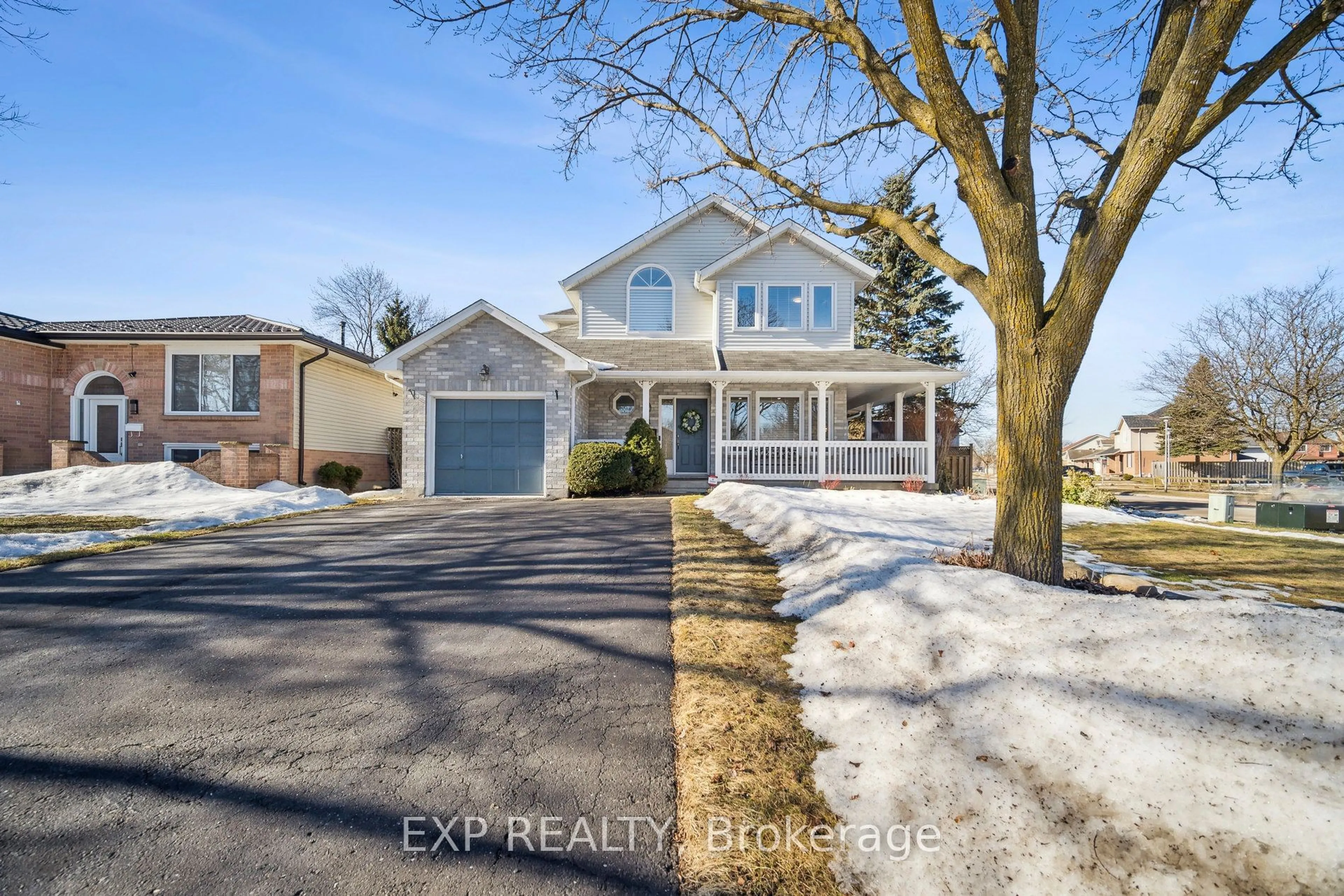 Home with vinyl exterior material, street for 1 Christians Dr, London Ontario N5V 4N9