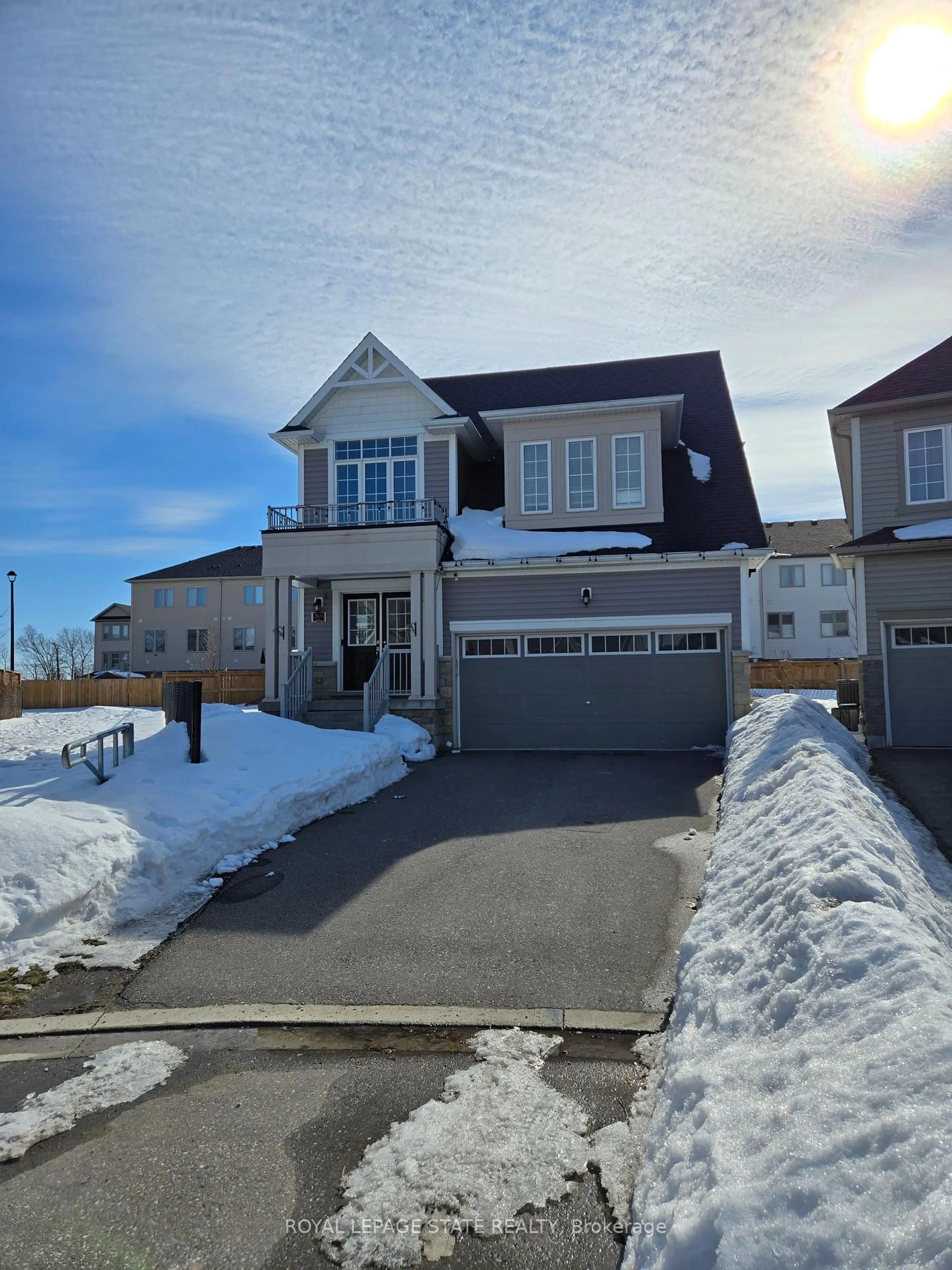 A pic from outside/outdoor area/front of a property/back of a property/a pic from drone, street for 268 River Forks Lane, Cambridge Ontario N3H 0B4