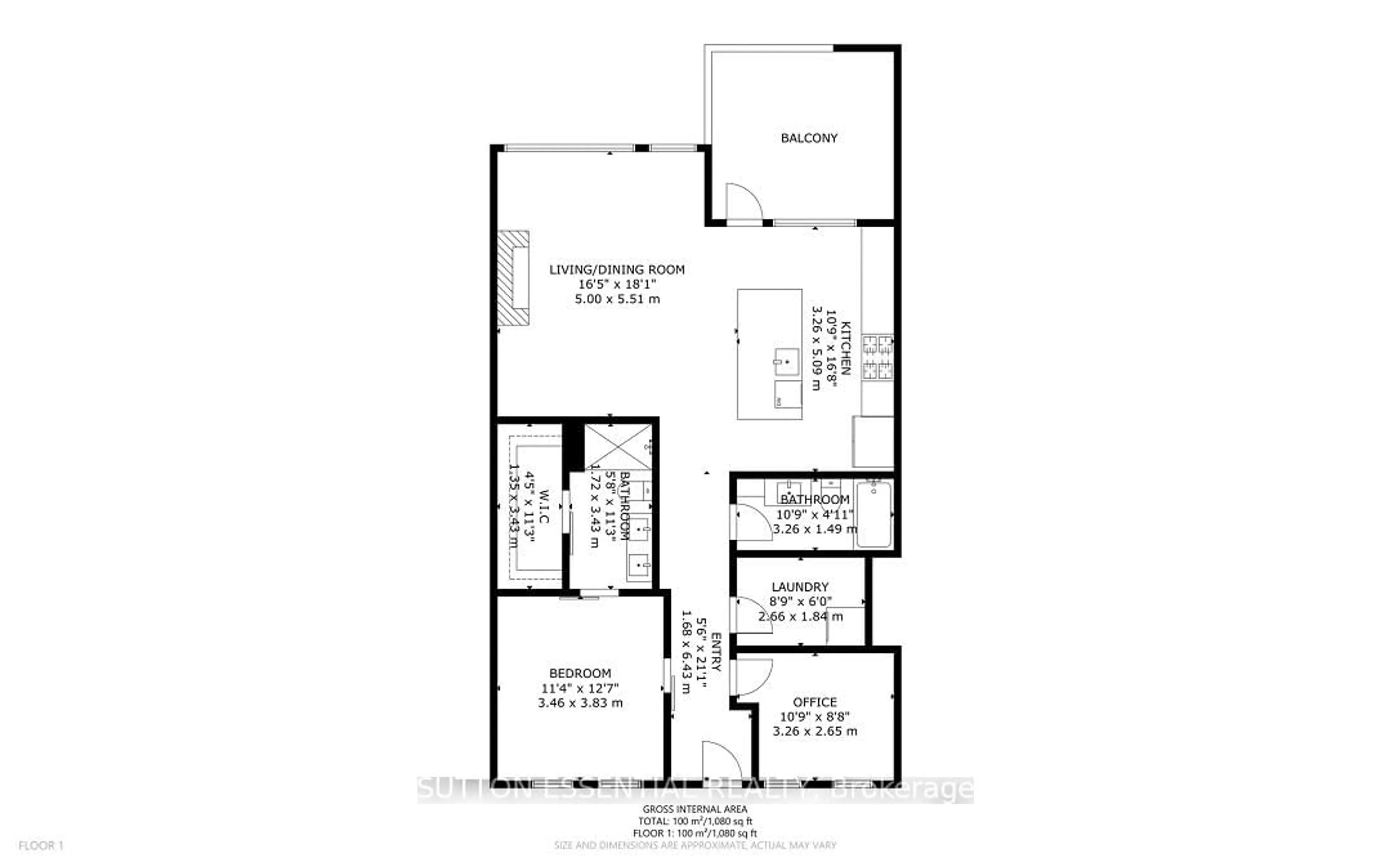 Floor plan for 130 Water St #505, Gananoque Ontario K7G 0A8