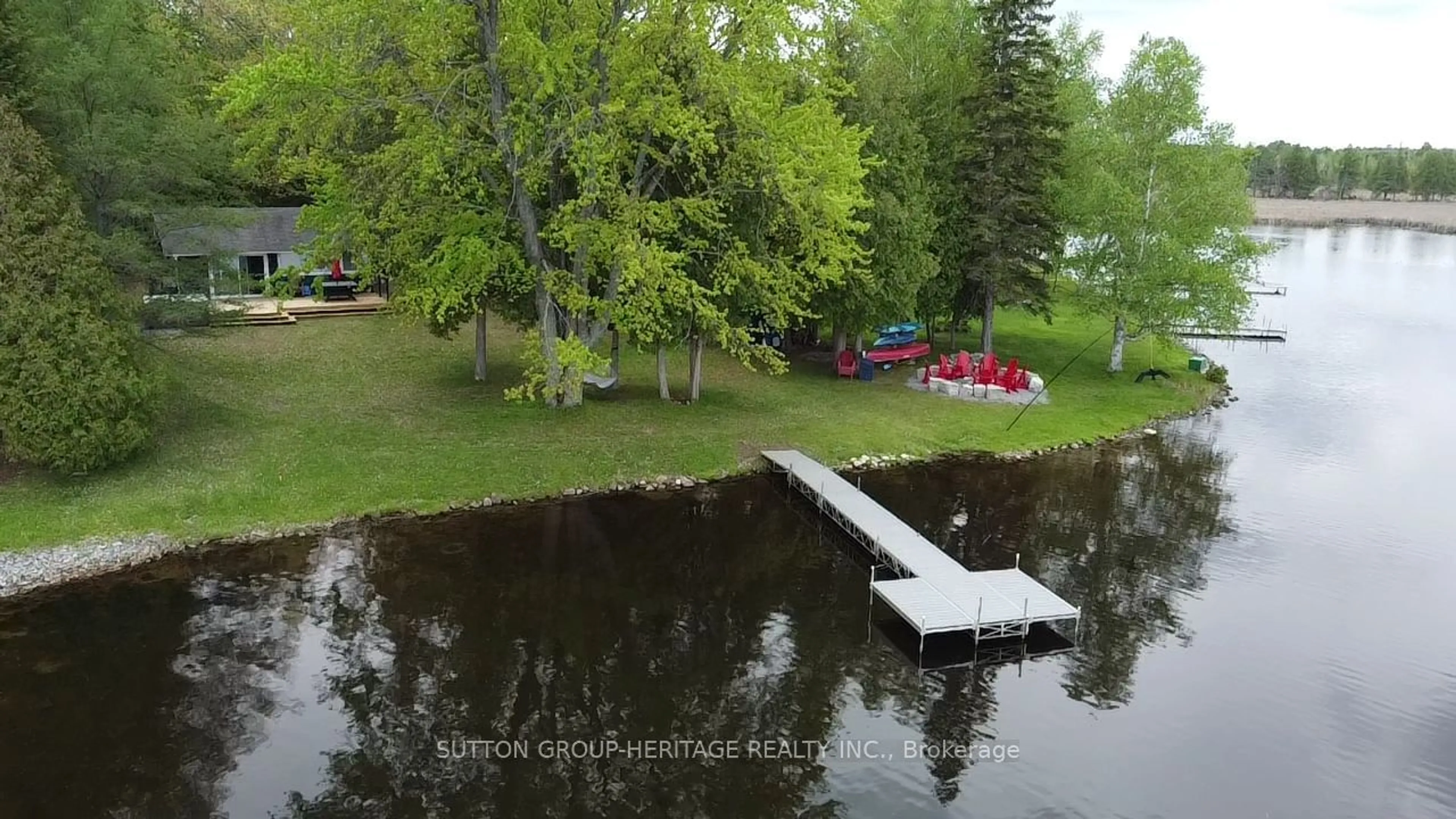 A pic from outside/outdoor area/front of a property/back of a property/a pic from drone, water/lake/river/ocean view for 572 Mallard Circ, Smith-Ennismore-Lakefield Ontario K0L 1T0
