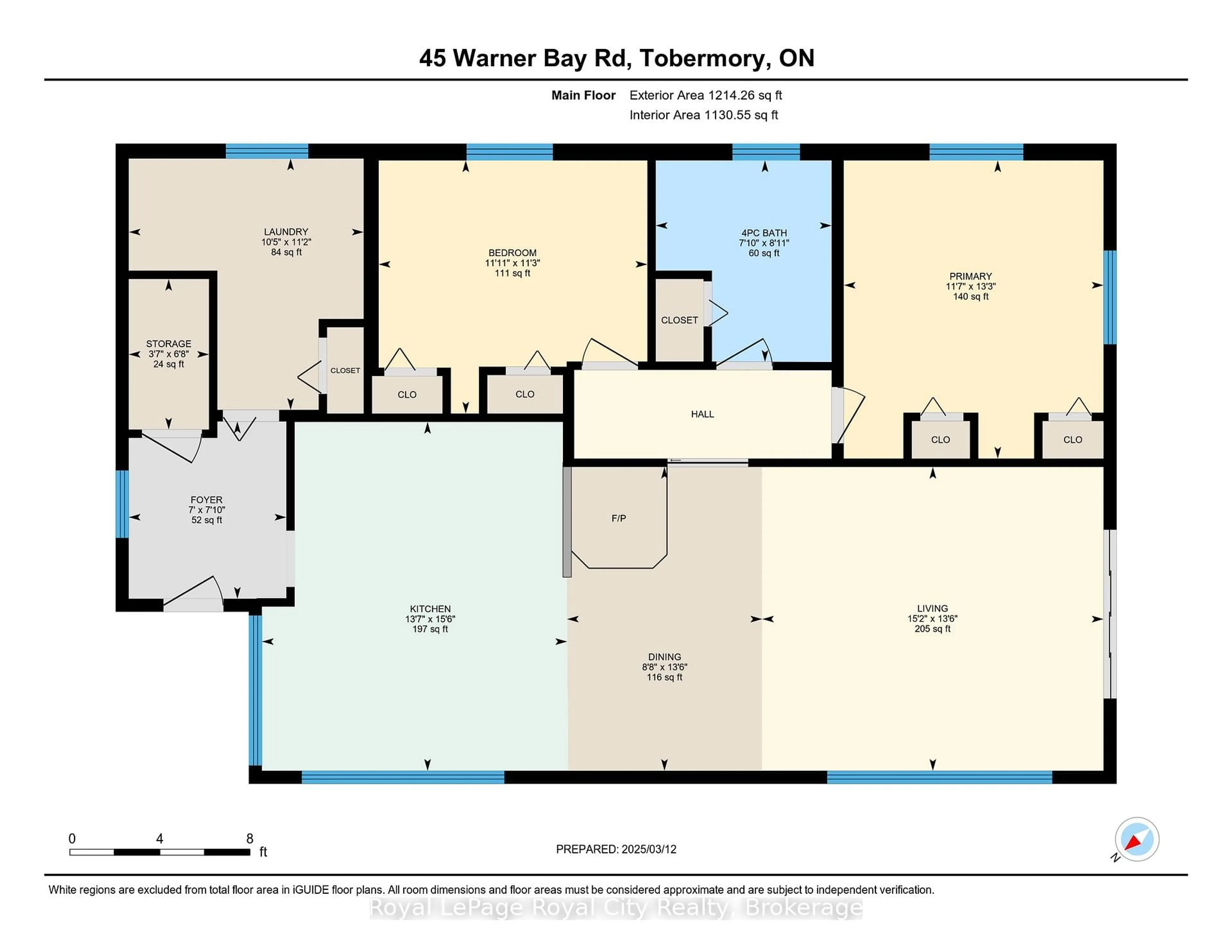 Floor plan for 45 Warner Bay Rd, Northern Bruce Peninsula Ontario N0H 2R0