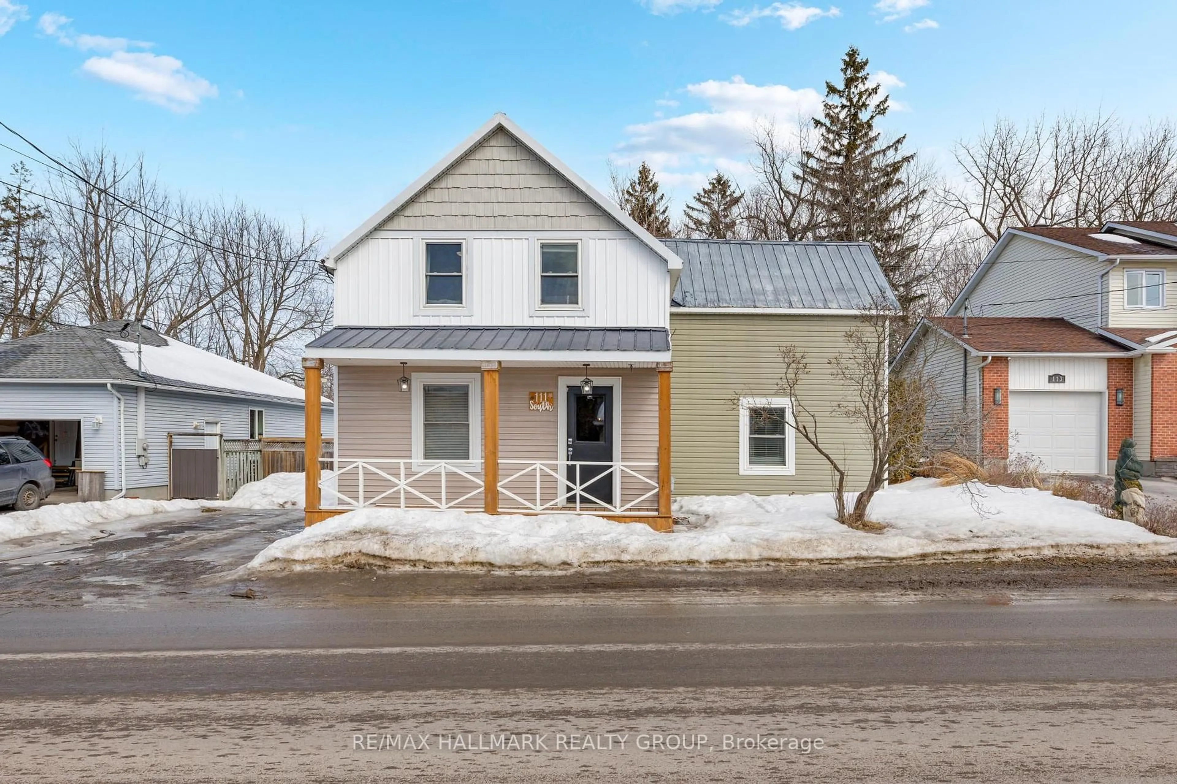 Home with vinyl exterior material, street for 111 Bridge St, North Grenville Ontario K0G 1J0