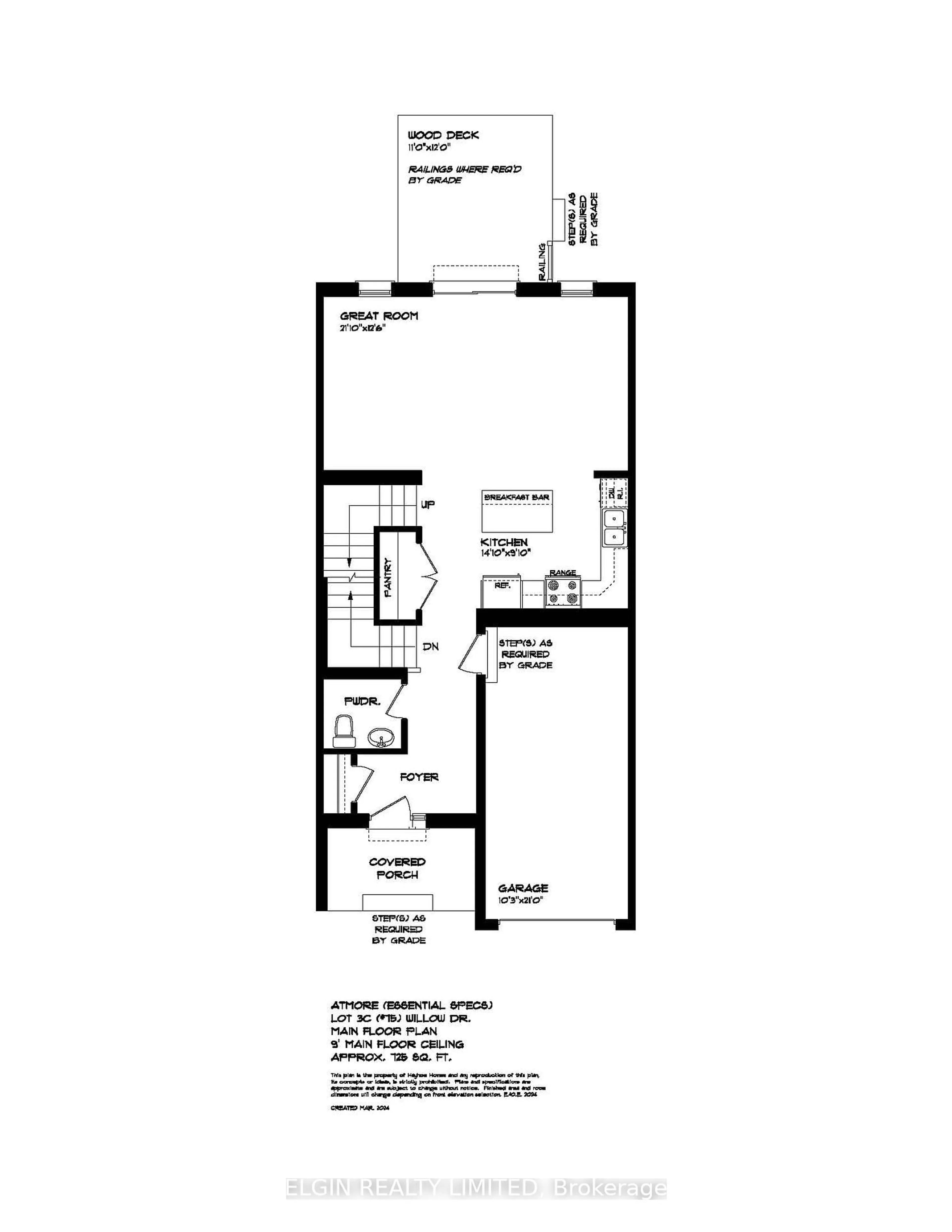 Floor plan for 75 Willow Dr, Aylmer Ontario N5H 0B9