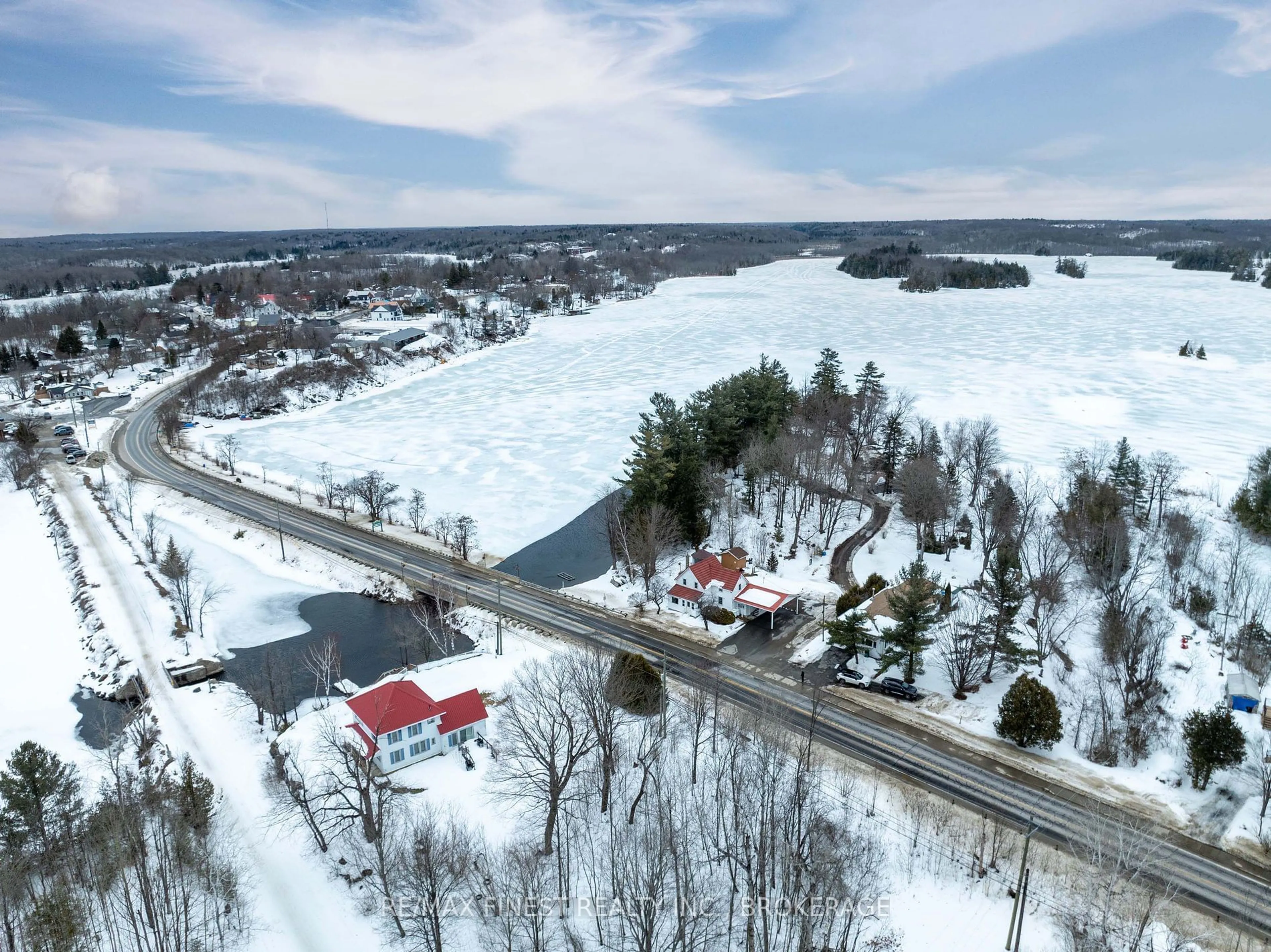 A pic from outside/outdoor area/front of a property/back of a property/a pic from drone, street for 14064 Road 38 N/A, Sharbot Lake Ontario K0H 2P0