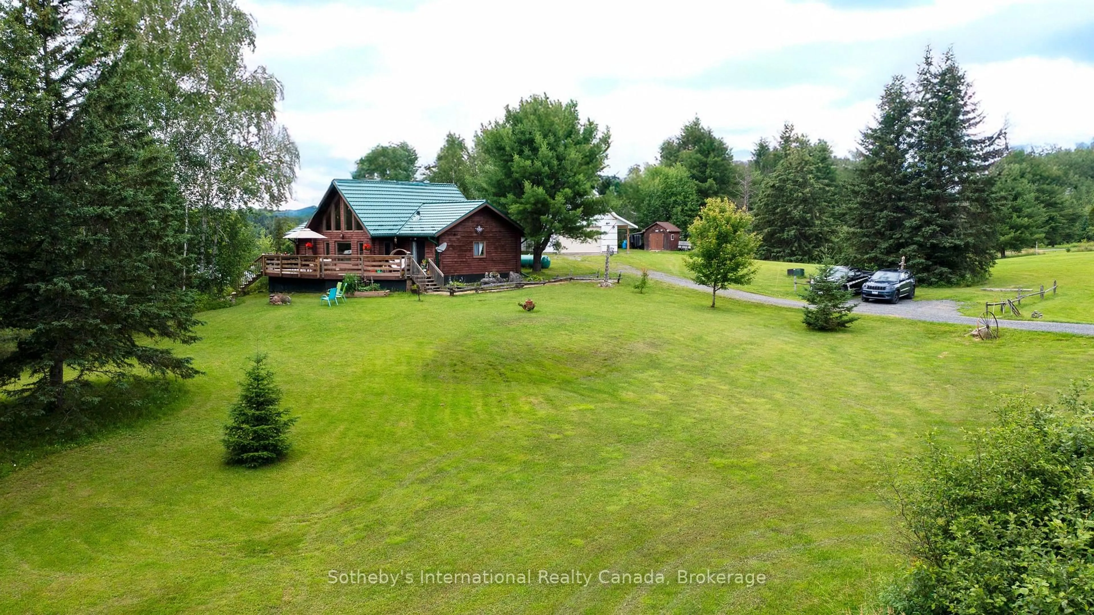 A pic from outside/outdoor area/front of a property/back of a property/a pic from drone, water/lake/river/ocean view for 20 Kodiak Rd, McKellar Ontario P0G 1G0