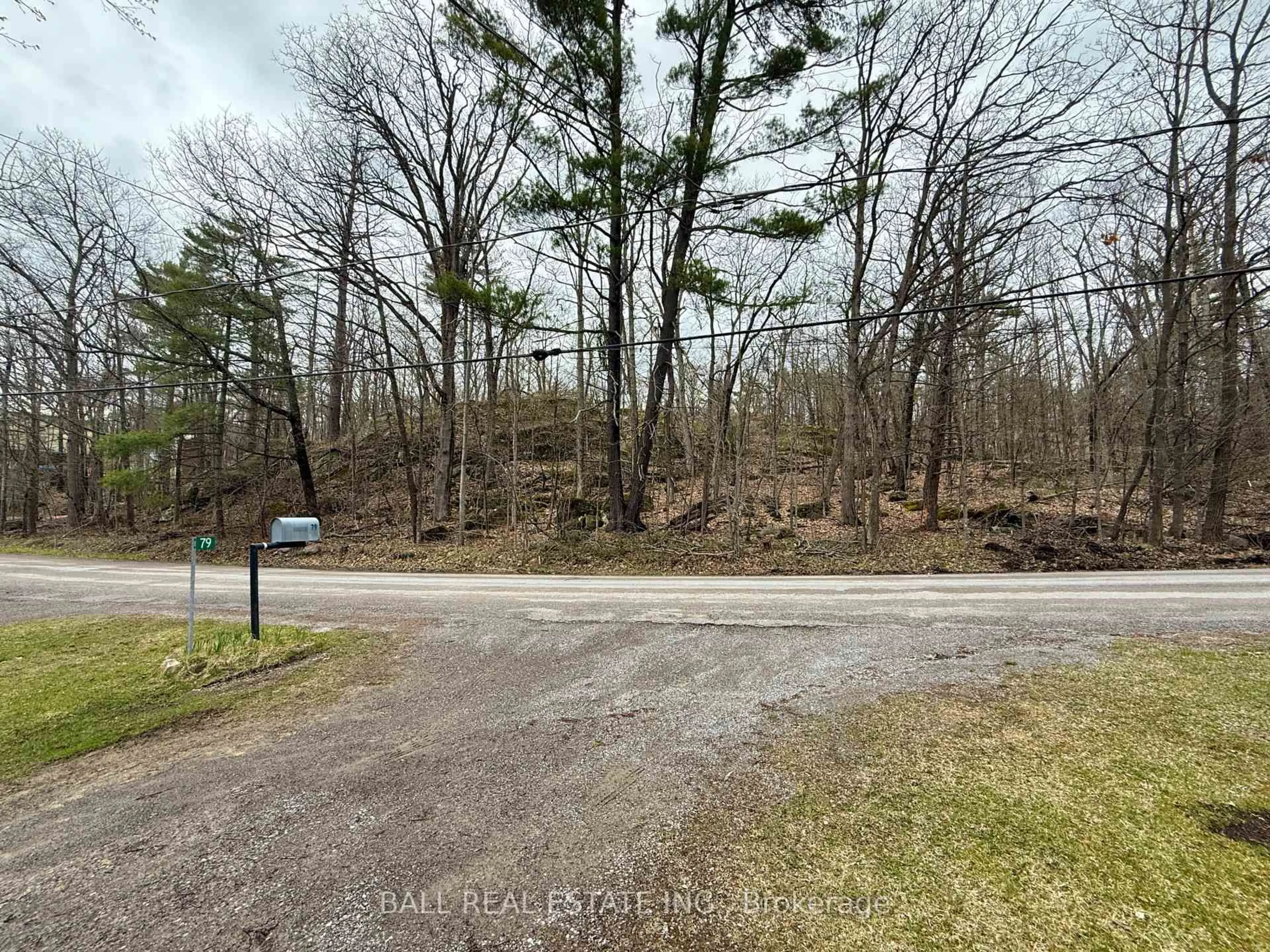 A pic from outside/outdoor area/front of a property/back of a property/a pic from drone, forest/trees view for 79 Hulls Rd, North Kawartha Ontario K0L 2H0