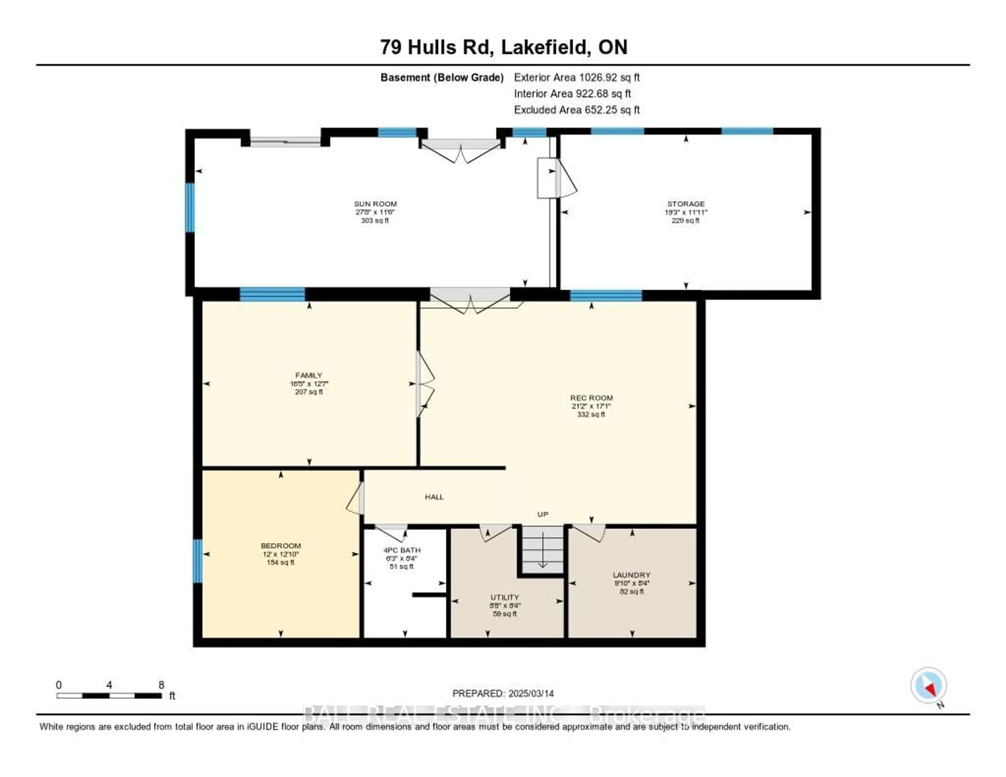 Floor plan for 79 Hulls Rd, North Kawartha Ontario K0L 2H0