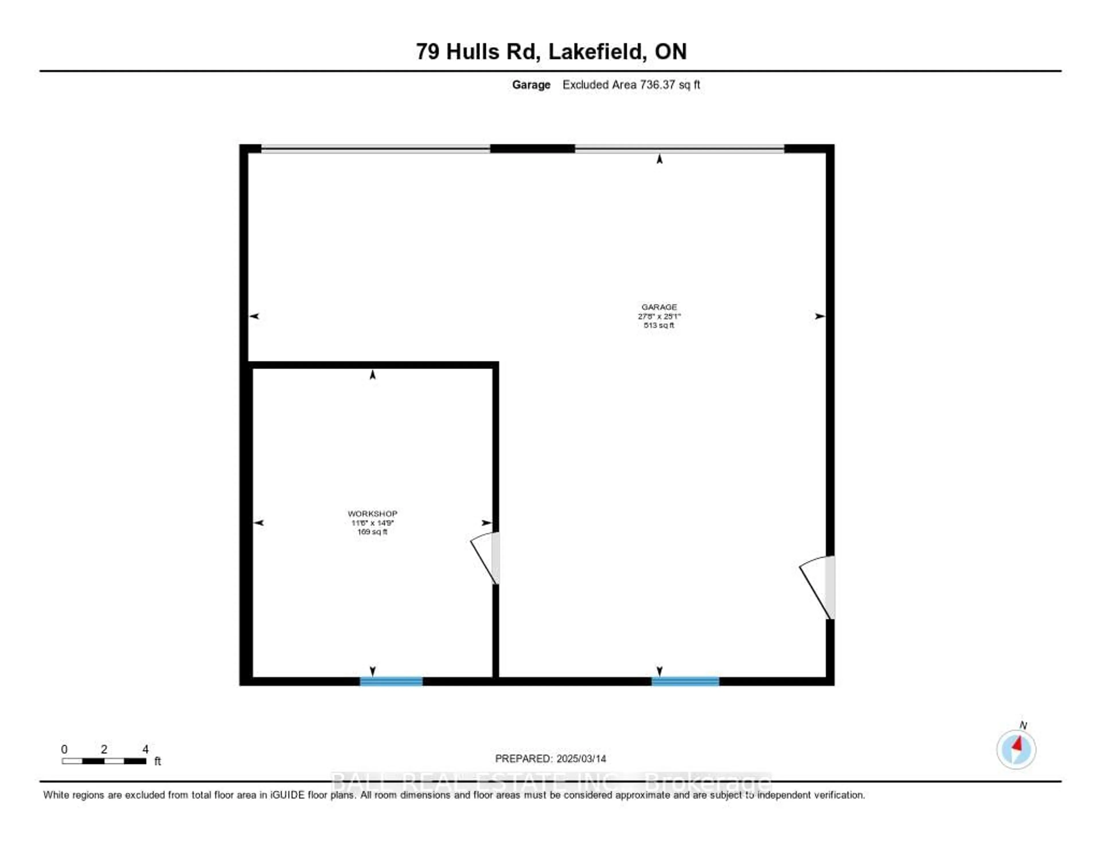 Floor plan for 79 Hulls Rd, North Kawartha Ontario K0L 2H0