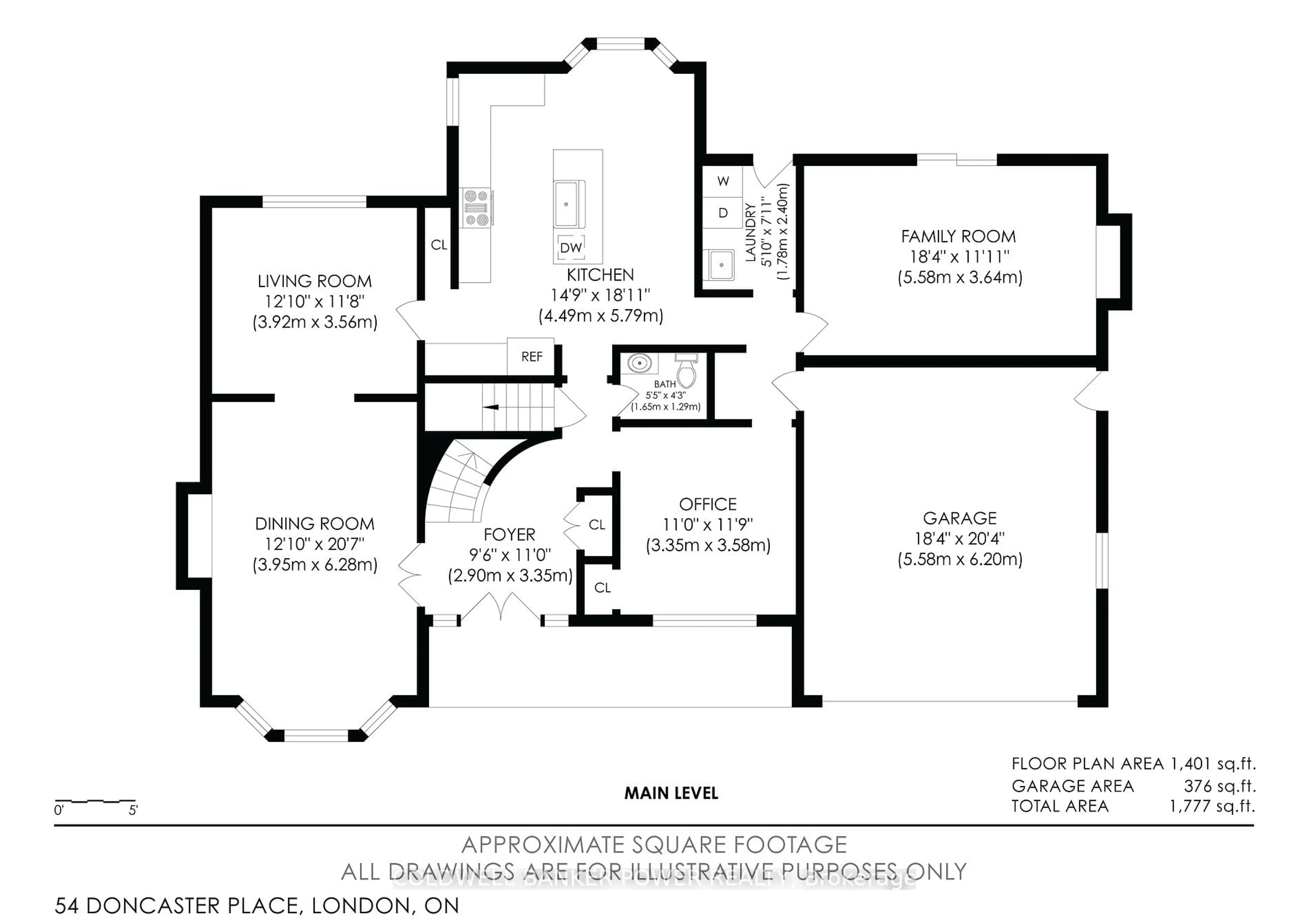 Floor plan for 54 DONCASTER Pl, London North Ontario N6G 2A5