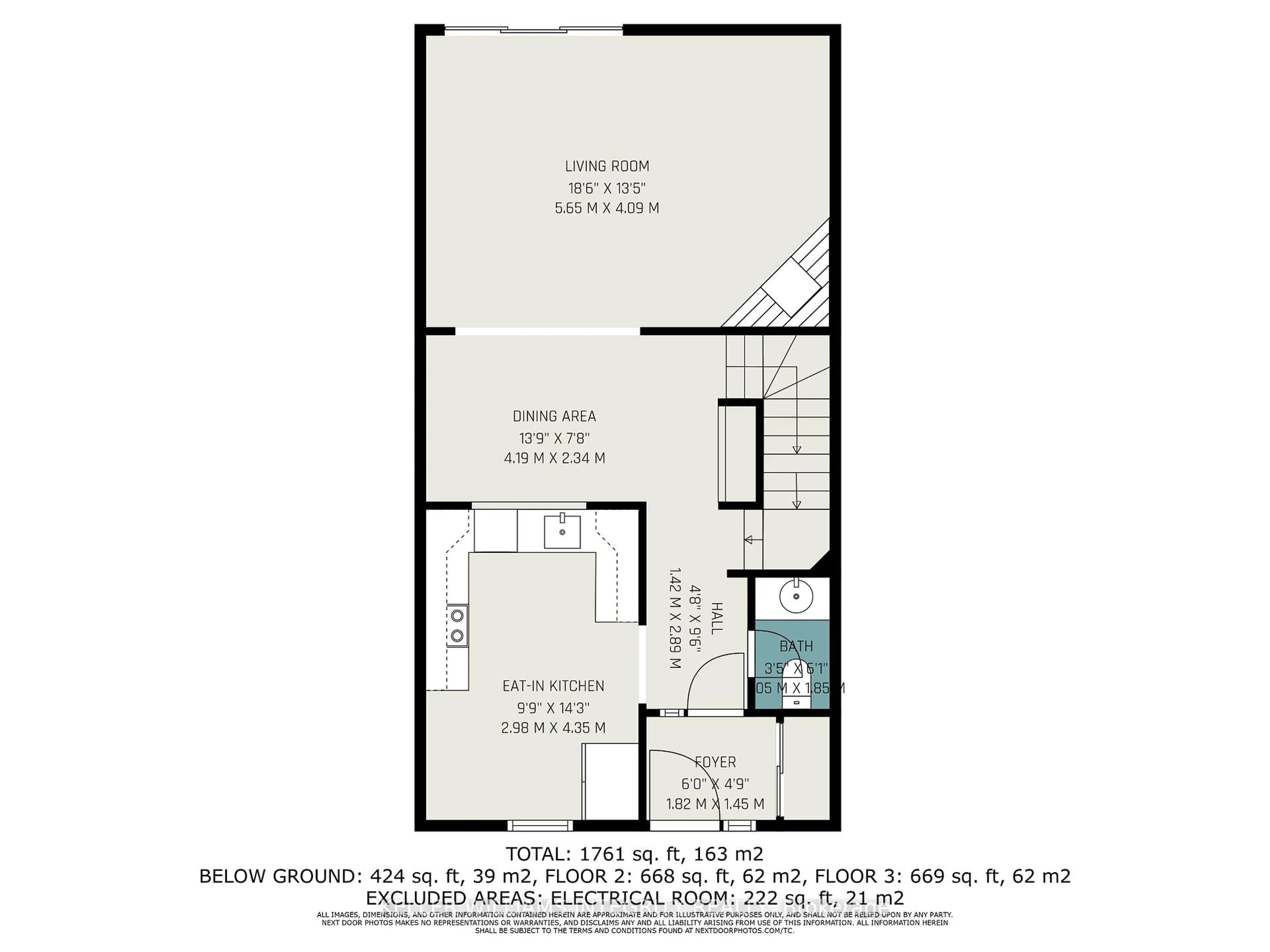 Floor plan for 280E Dalehurst Dr, Ottawa Ontario K2G 4J5