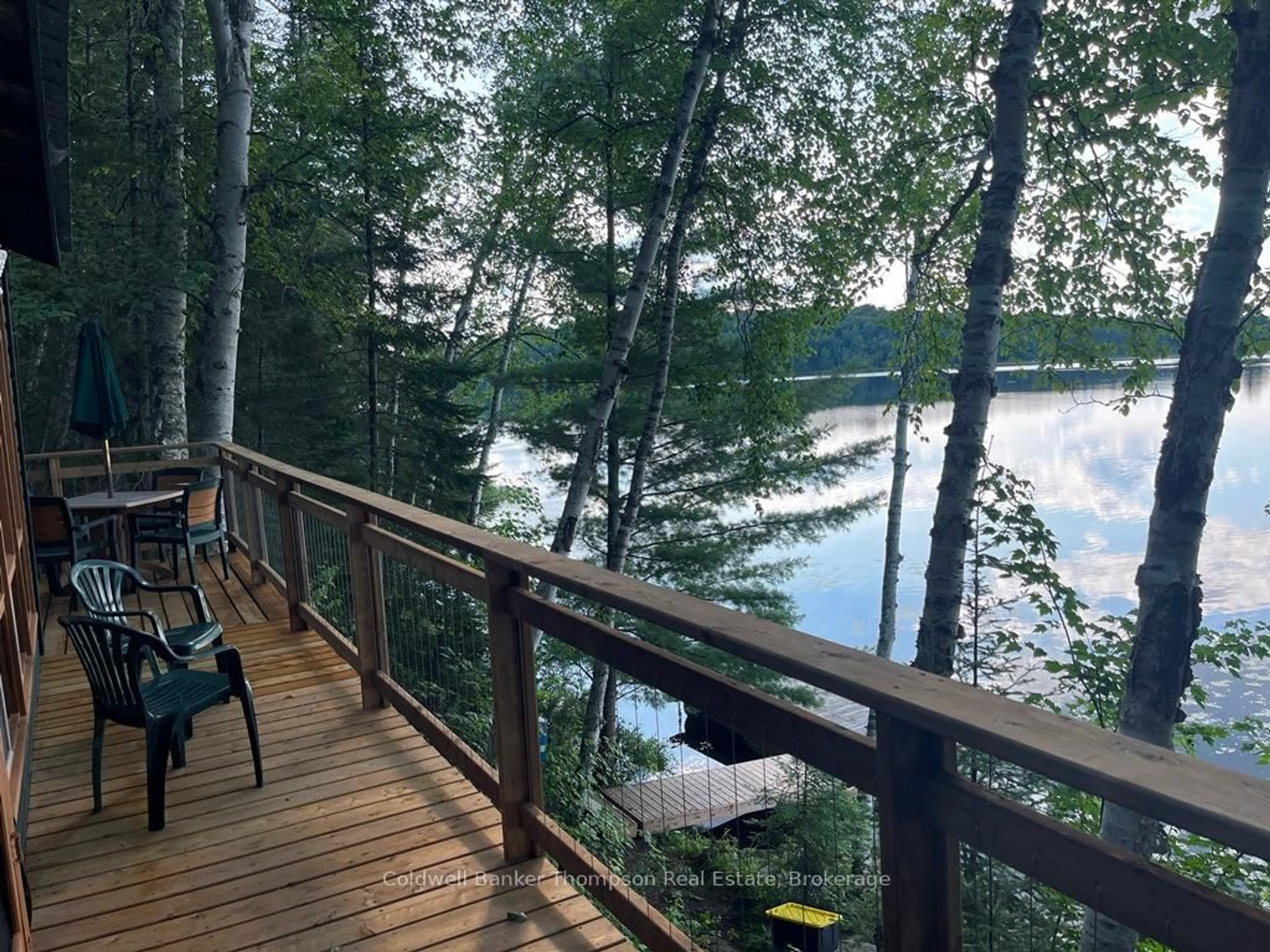 Patio, water/lake/river/ocean view for 19WA Pool Lake N/A, Strong Ontario P0A 1Z0