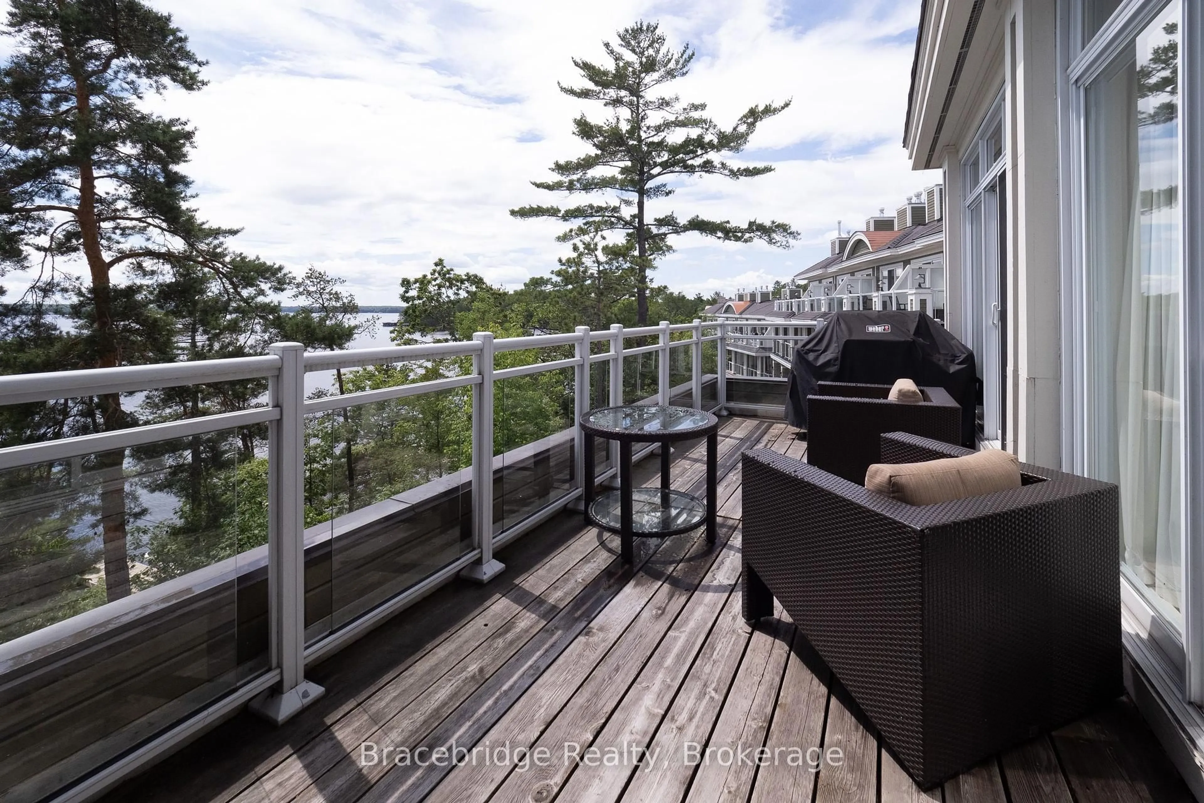 Patio, water/lake/river/ocean view for 1869 Muskoka 118 Rd #L201-A2, Muskoka Lakes Ontario P1L 1W8