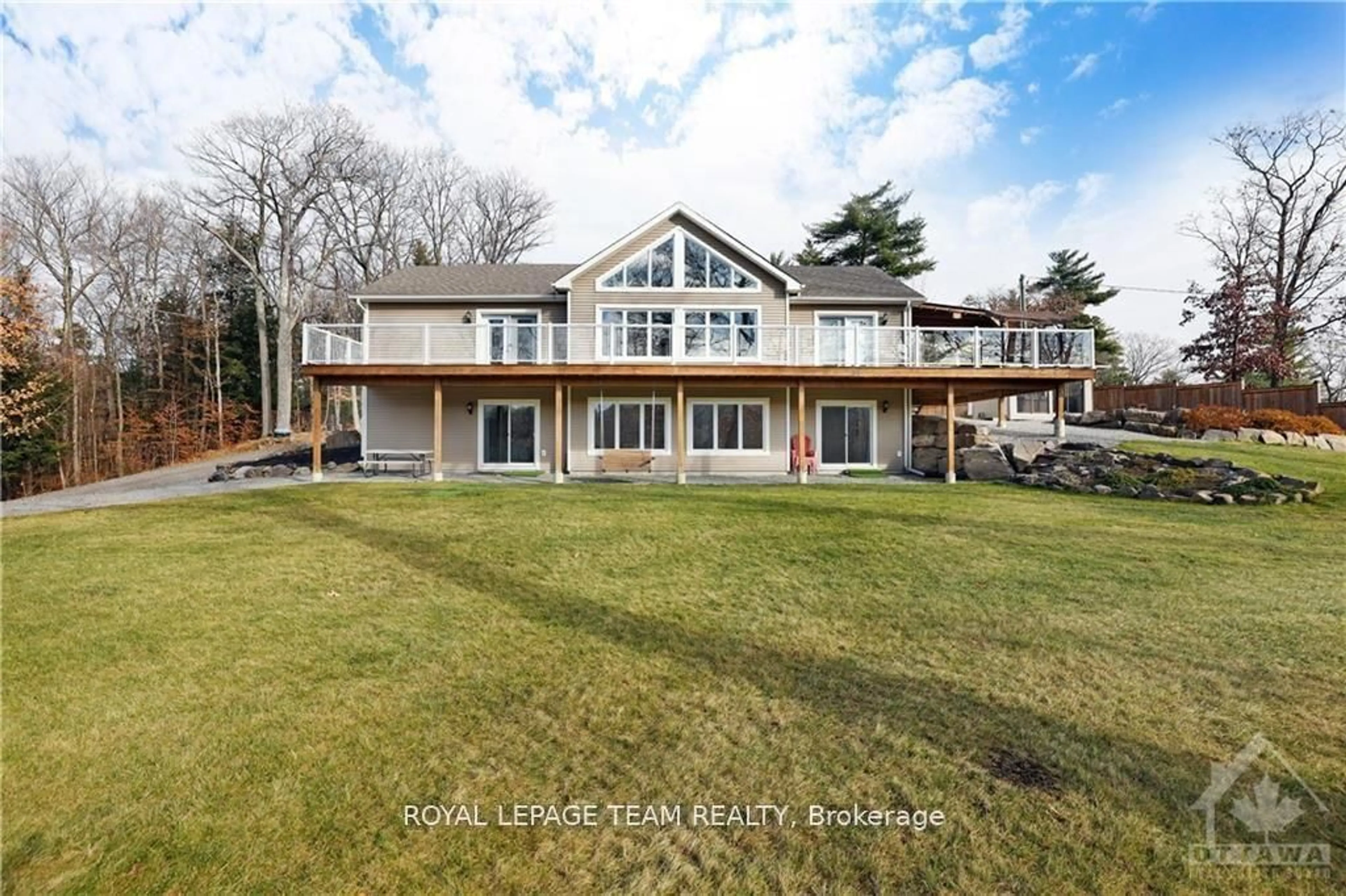 A pic from outside/outdoor area/front of a property/back of a property/a pic from drone, water/lake/river/ocean view for 237 KENNEDY Rd, Calabogie Ontario K0J 1H0