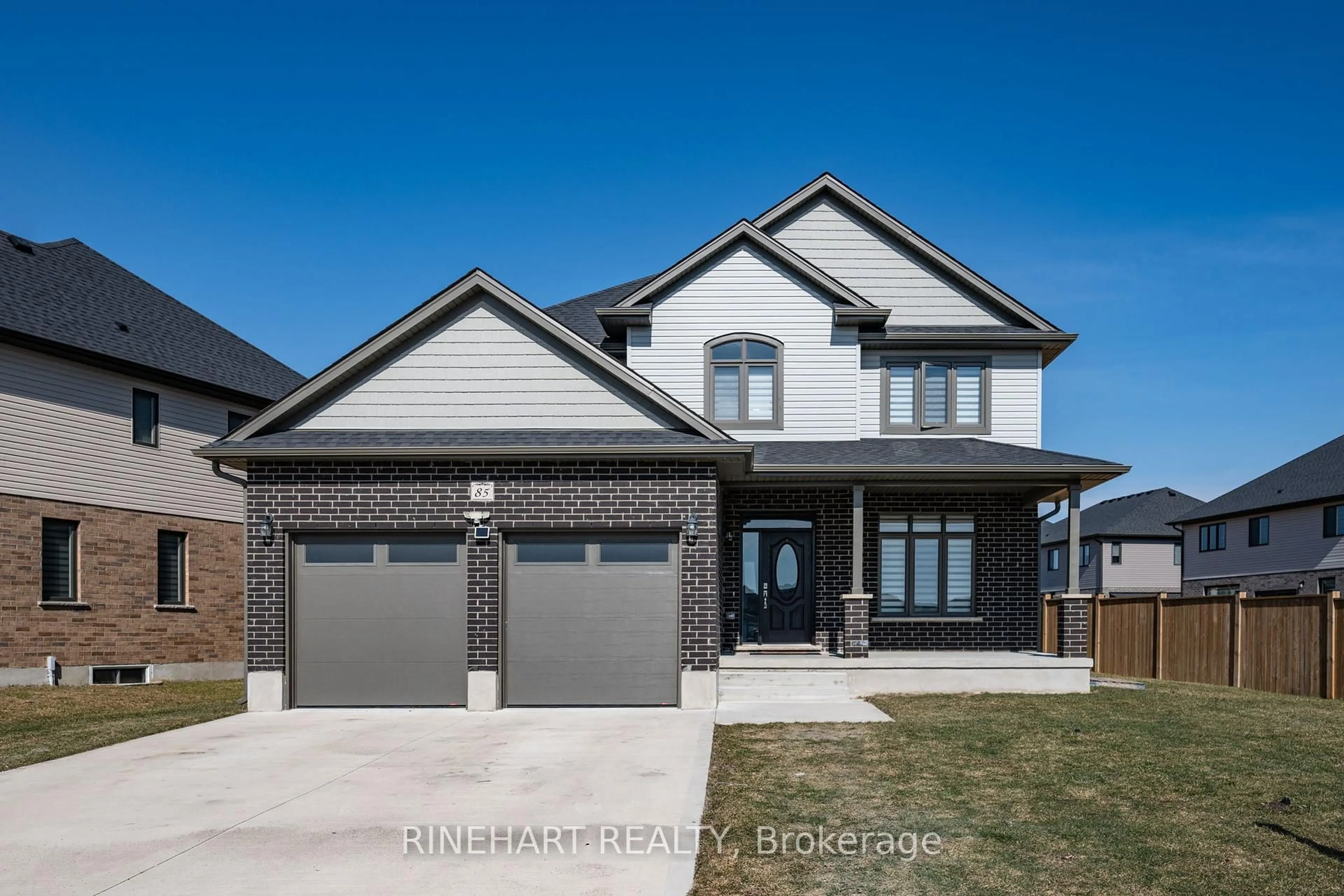 Home with brick exterior material, street for 85 Poole Cres, Middlesex Centre Ontario N0L 1R0
