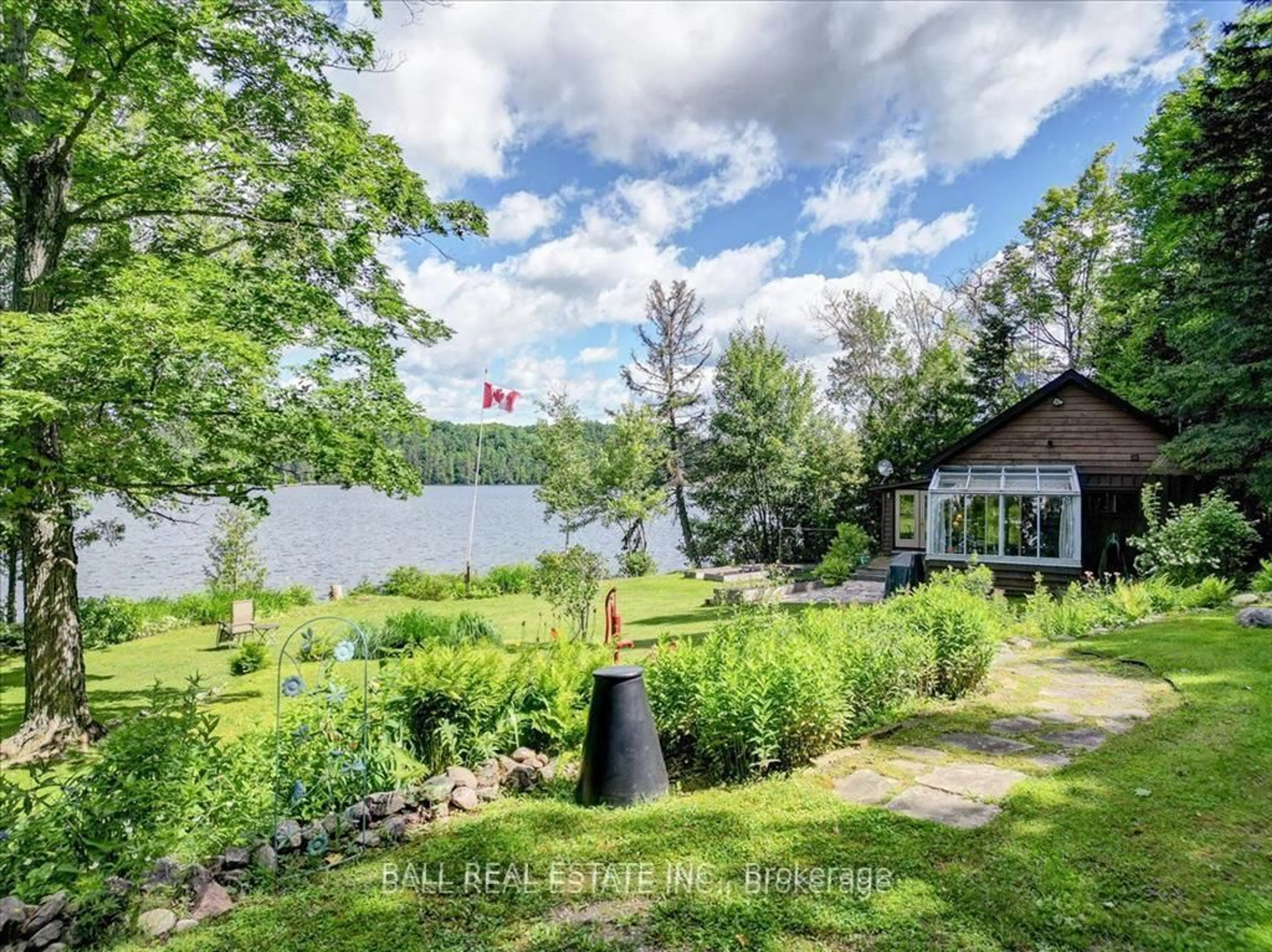 A pic from outside/outdoor area/front of a property/back of a property/a pic from drone, water/lake/river/ocean view for 26909 Highway 28 N/A, Highlands East Ontario K0L 1M0