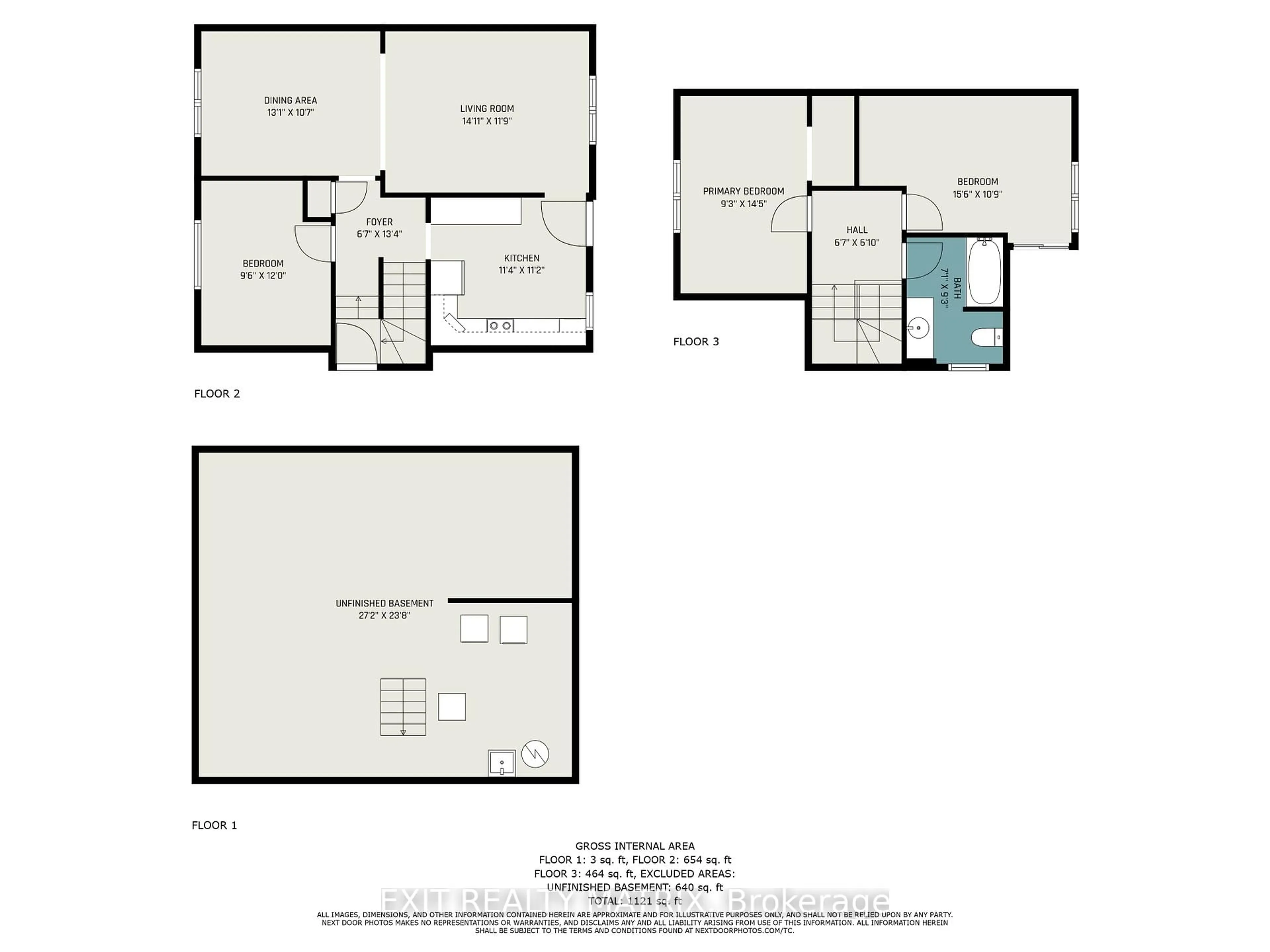 Floor plan for 348 LAFONTAINE Ave, Ottawa Ontario K1L 6X5