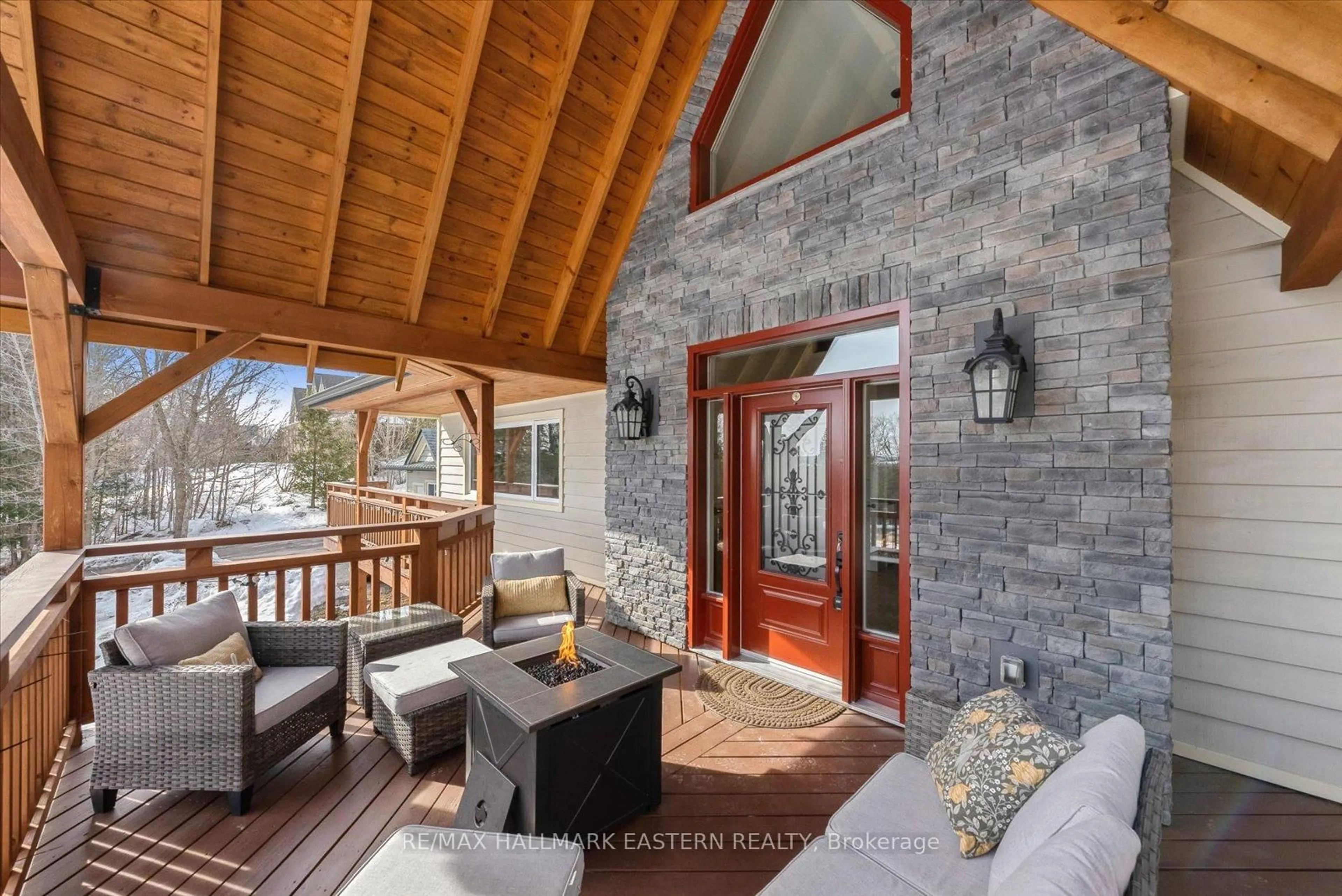 Patio, mountain view for 23 Woodland Tr, Kawartha Lakes Ontario L0A 1A0