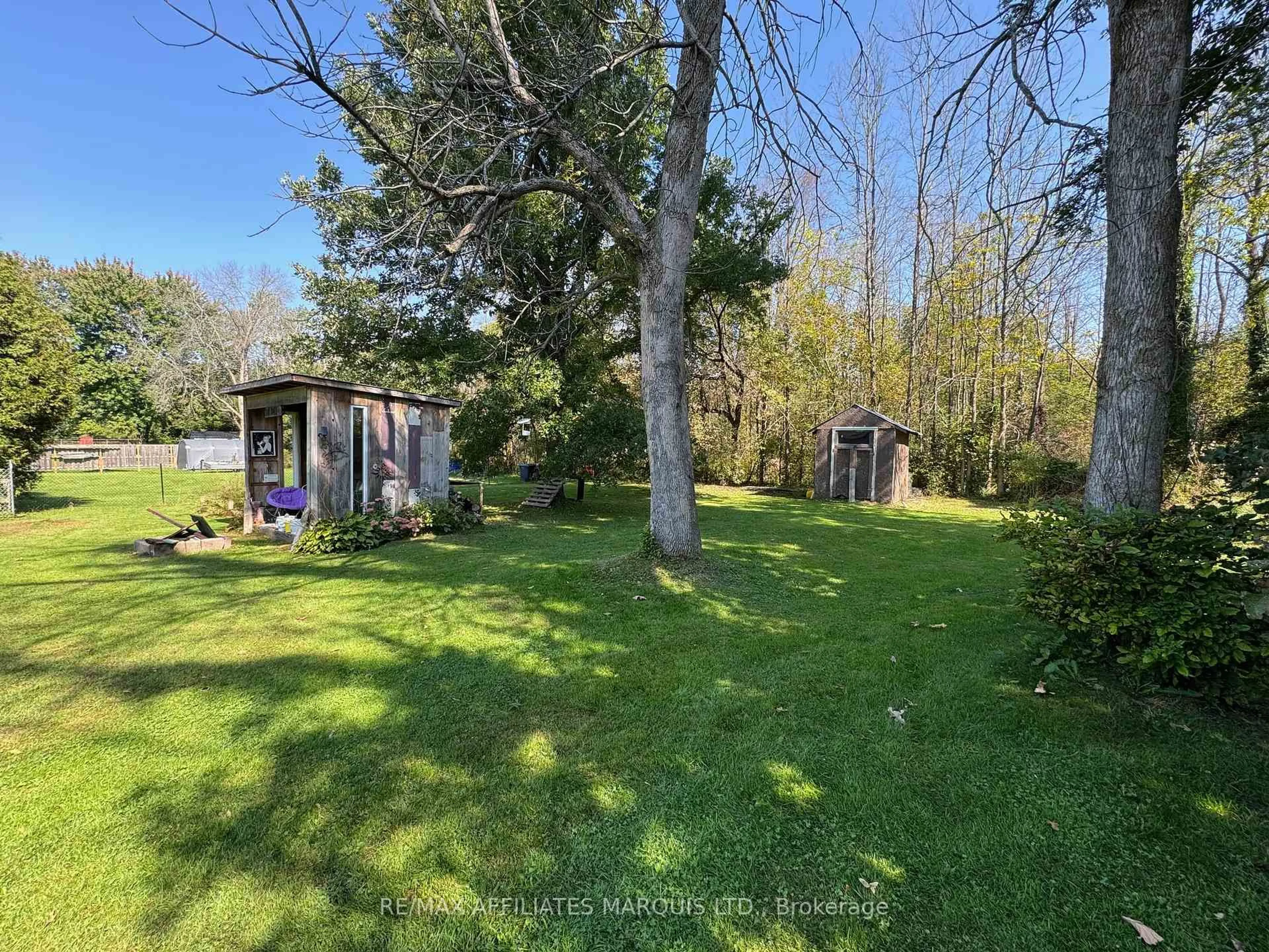 A pic from outside/outdoor area/front of a property/back of a property/a pic from drone, forest/trees view for 5449 Brinston Rd, South Dundas Ontario K0E 1K0