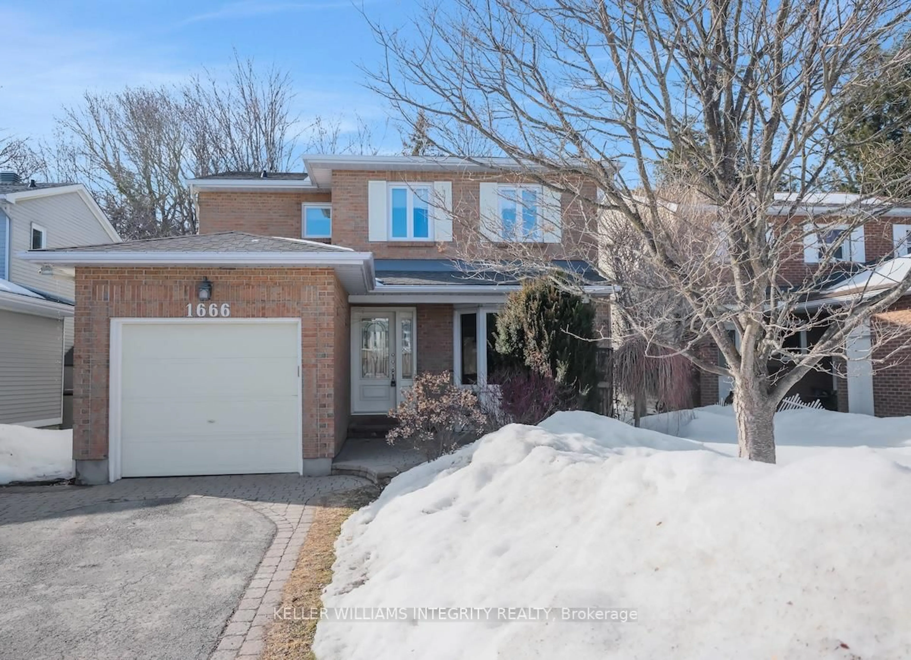 Home with brick exterior material, street for 1666 Des Broussailles Terr, Ottawa Ontario K1C 5S6