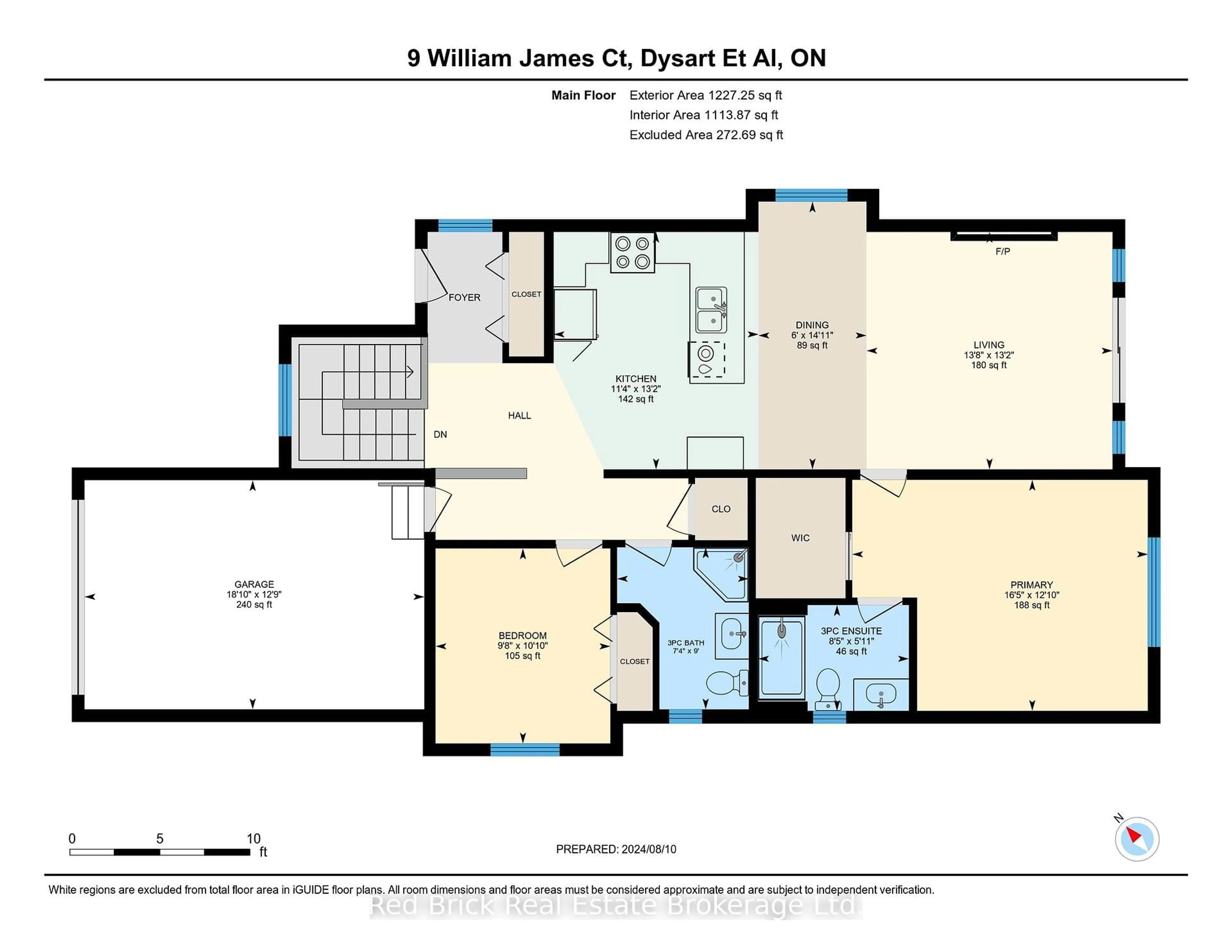 Floor plan for 9 William James Crt, Dysart et al Ontario K0M 1S0