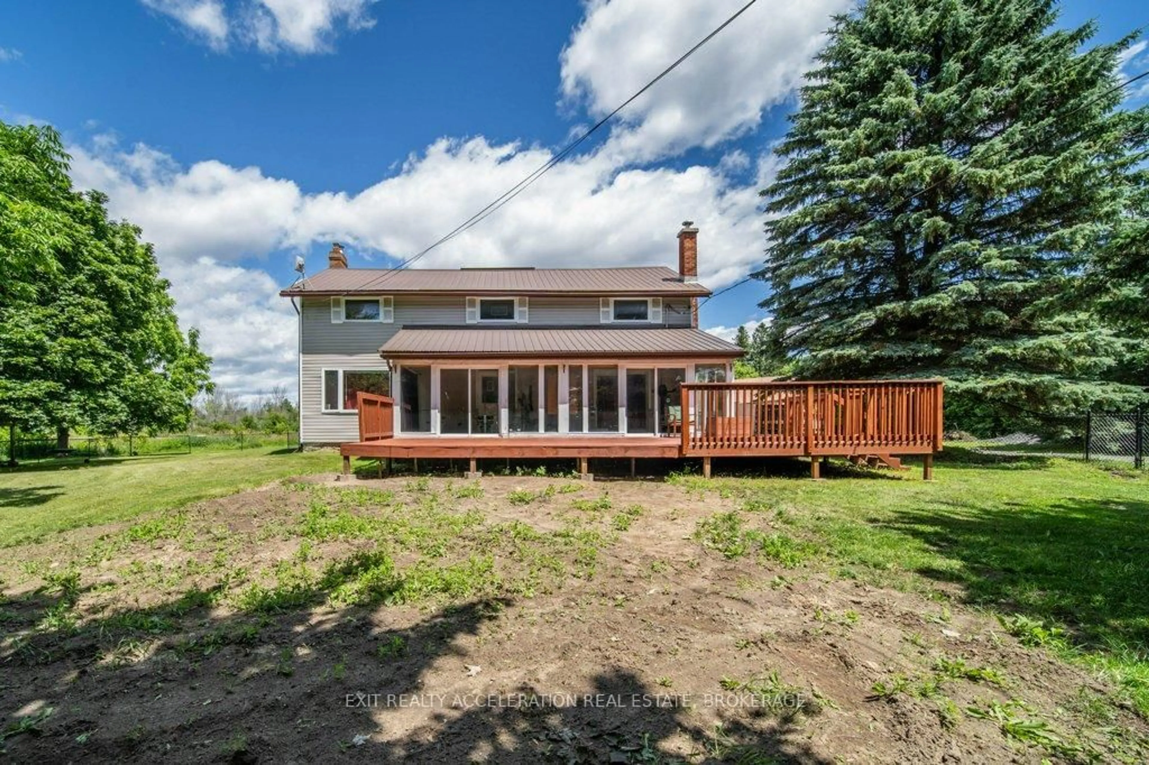 A pic from outside/outdoor area/front of a property/back of a property/a pic from drone, water/lake/river/ocean view for 8061 County Rd 2 N/A, Greater Napanee Ontario K0K 2W0