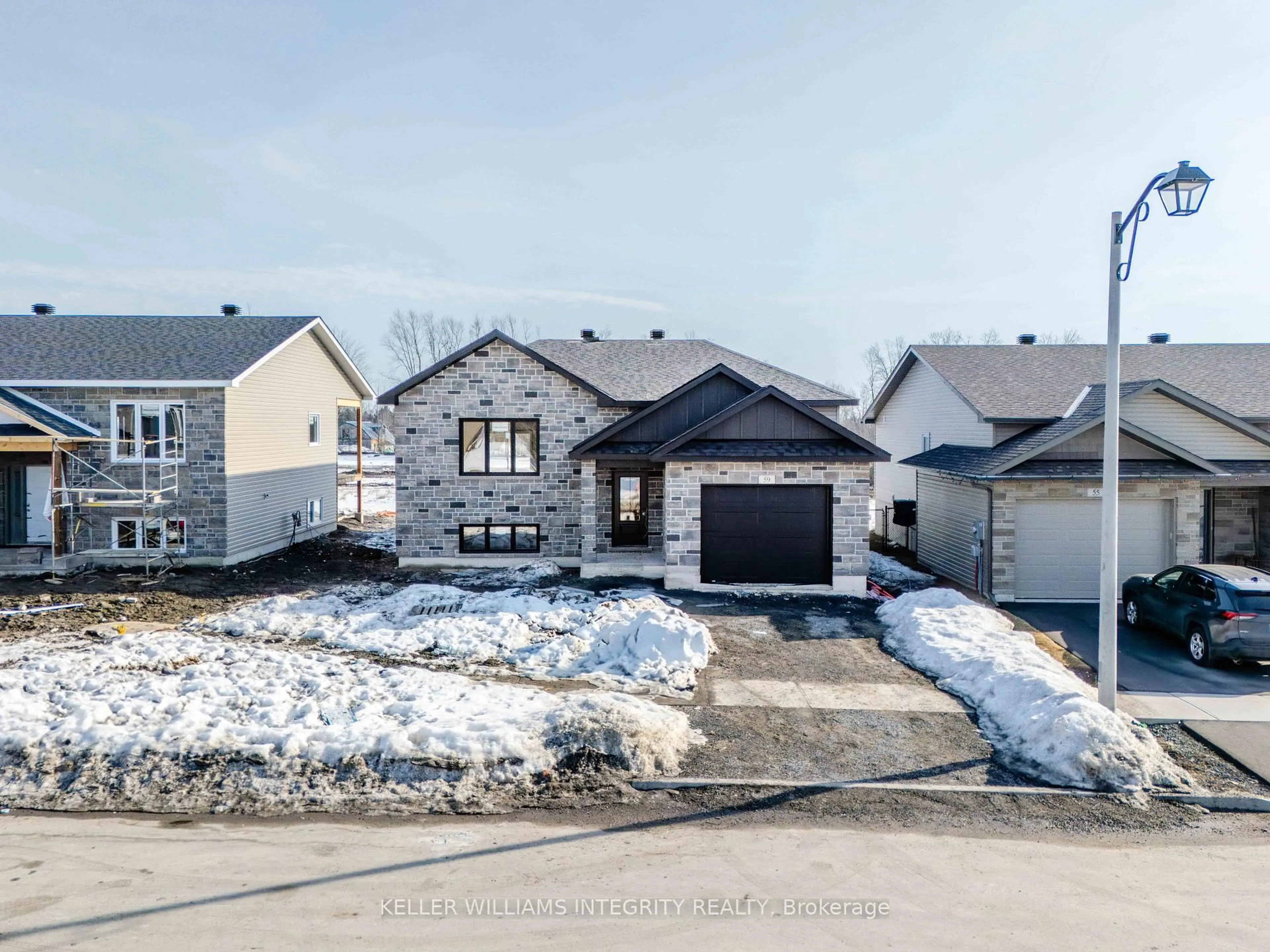 A pic from outside/outdoor area/front of a property/back of a property/a pic from drone, street for 59 Forrester Way, South Stormont Ontario K0C 1P0