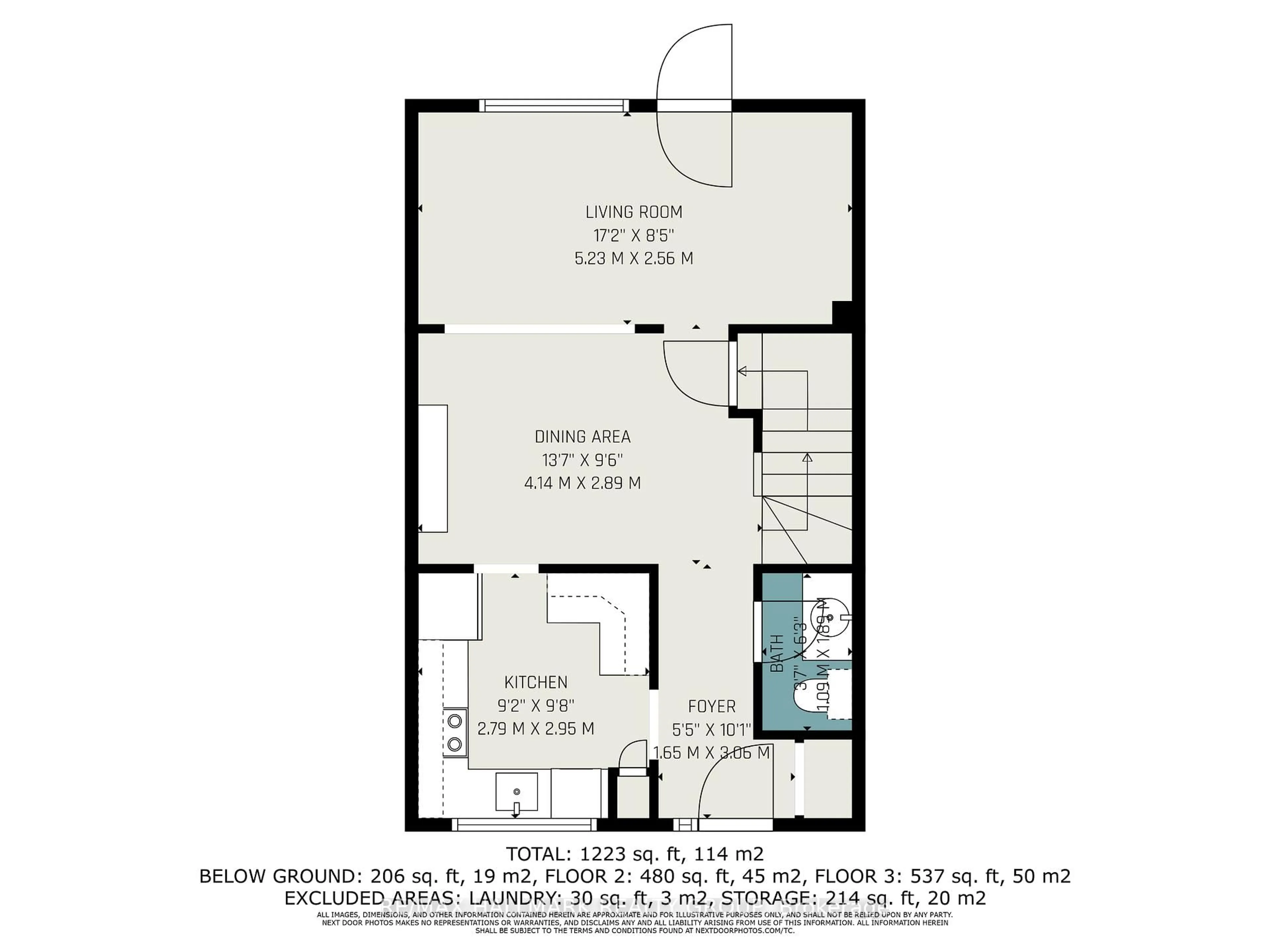 Floor plan for 2025 Kelden Cres, Ottawa Ontario K1B 4Y1