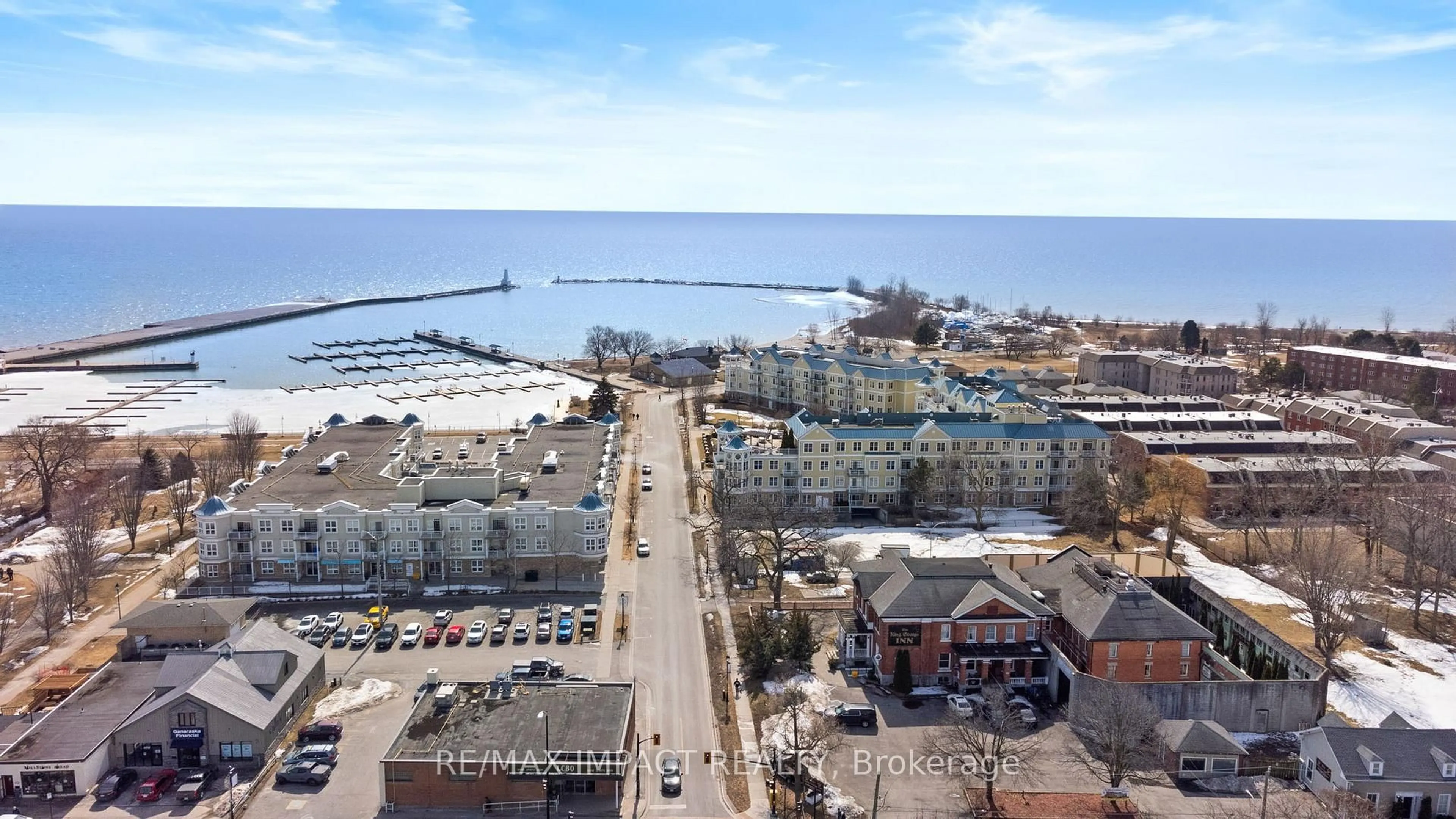 A pic from outside/outdoor area/front of a property/back of a property/a pic from drone, unknown for 145 Third St #217, Cobourg Ontario K9A 5X1