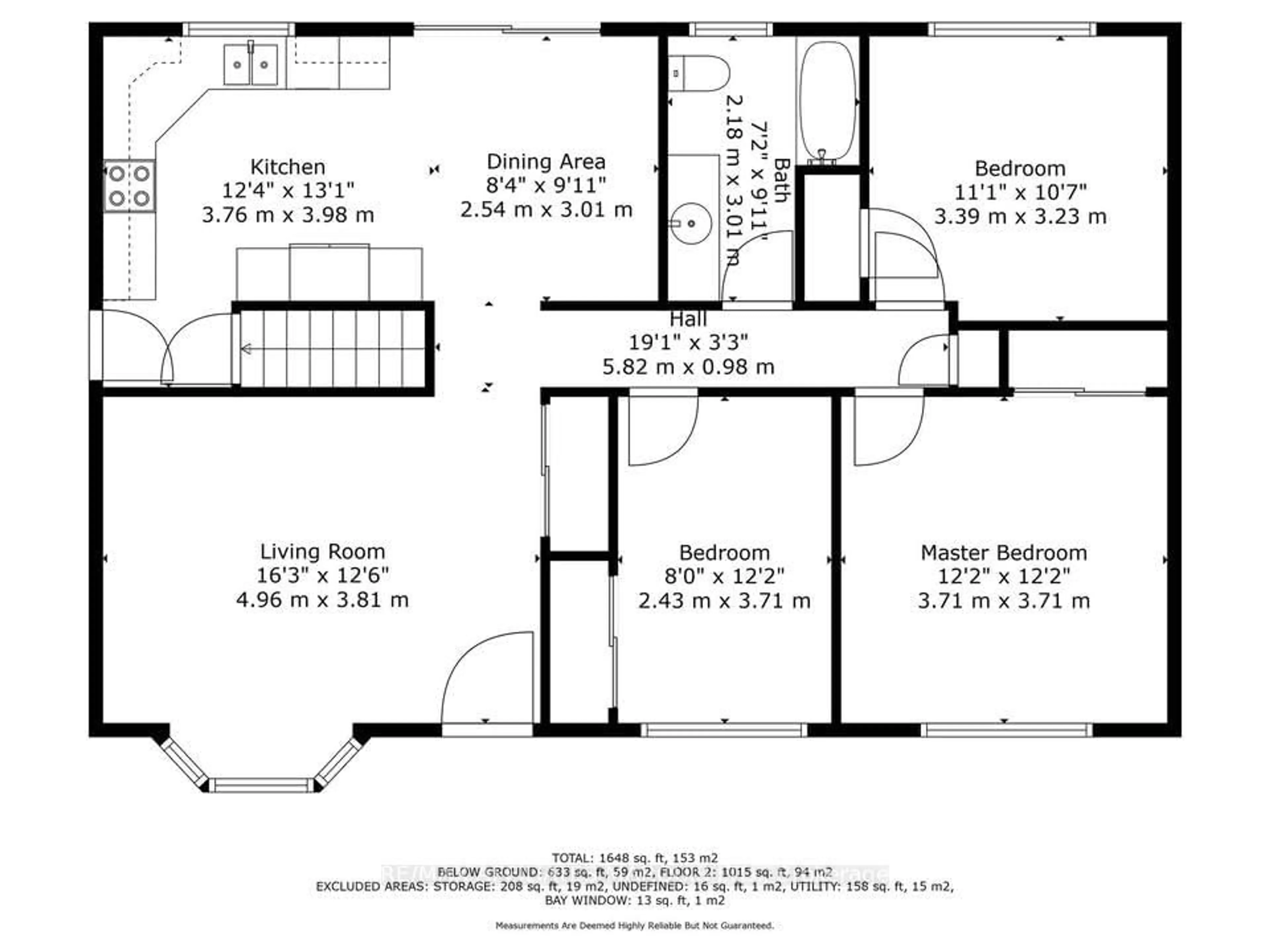 Floor plan for 436 Sara St, Cornwall Ontario K6J 5K9