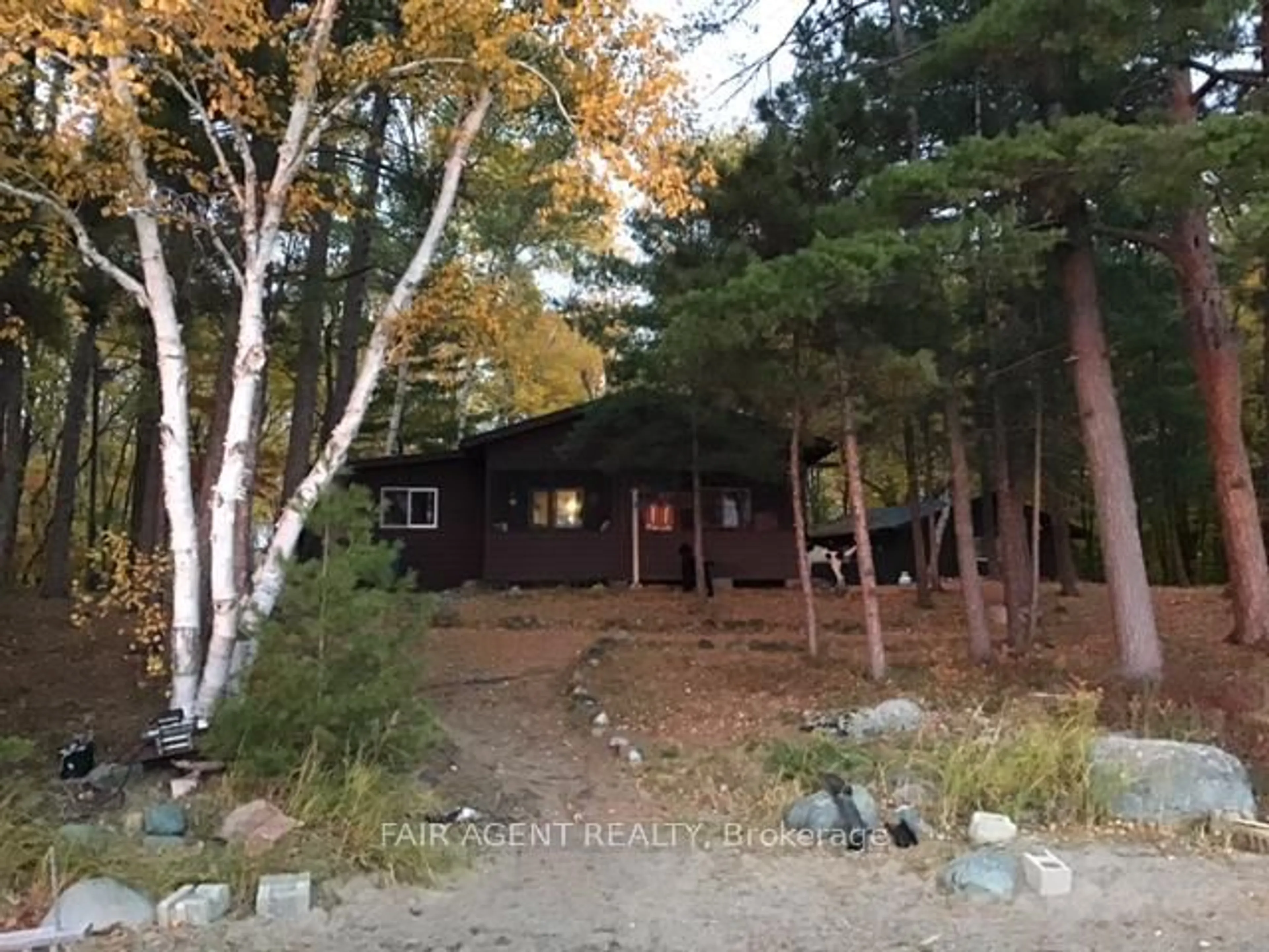 A pic from outside/outdoor area/front of a property/back of a property/a pic from drone, forest/trees view for LTWC21 East Harwood Island N/A, West Nipissing Ontario P0H 1W0