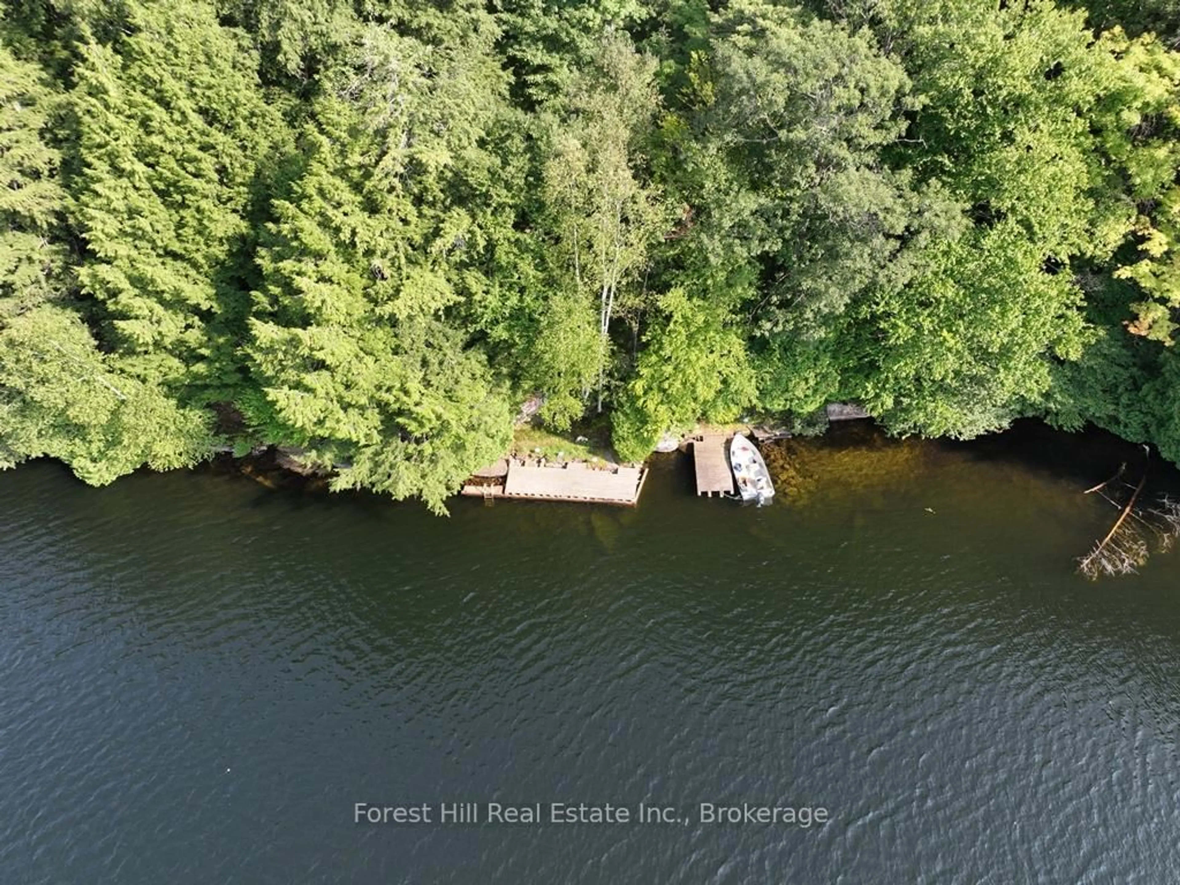 A pic from outside/outdoor area/front of a property/back of a property/a pic from drone, water/lake/river/ocean view for 30945 KAWAGAMA Lake WAO, Algonquin Highlands Ontario P0A 1E0