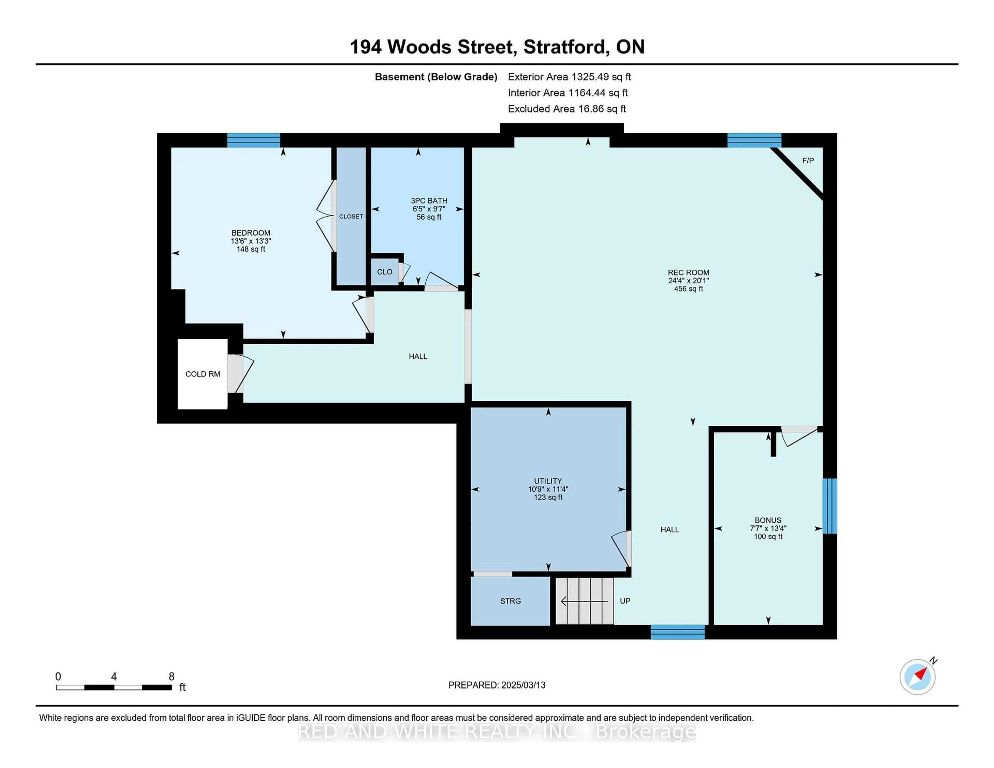 Floor plan for 194 Woods St, Stratford Ontario N5A 7T4