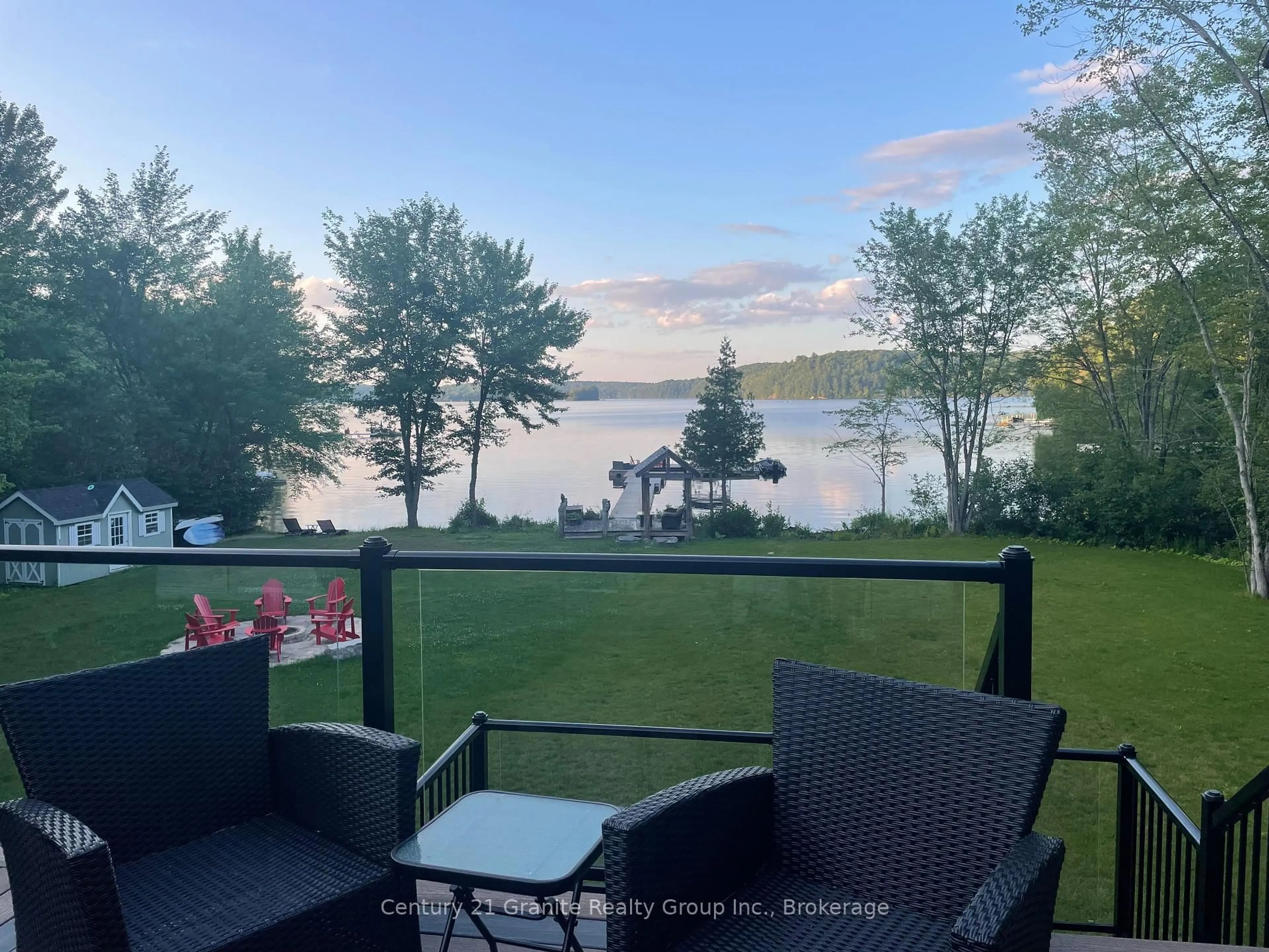 Patio, water/lake/river/ocean view for 1047 Bonis Lane, Minden Hills Ontario K0M 2K0