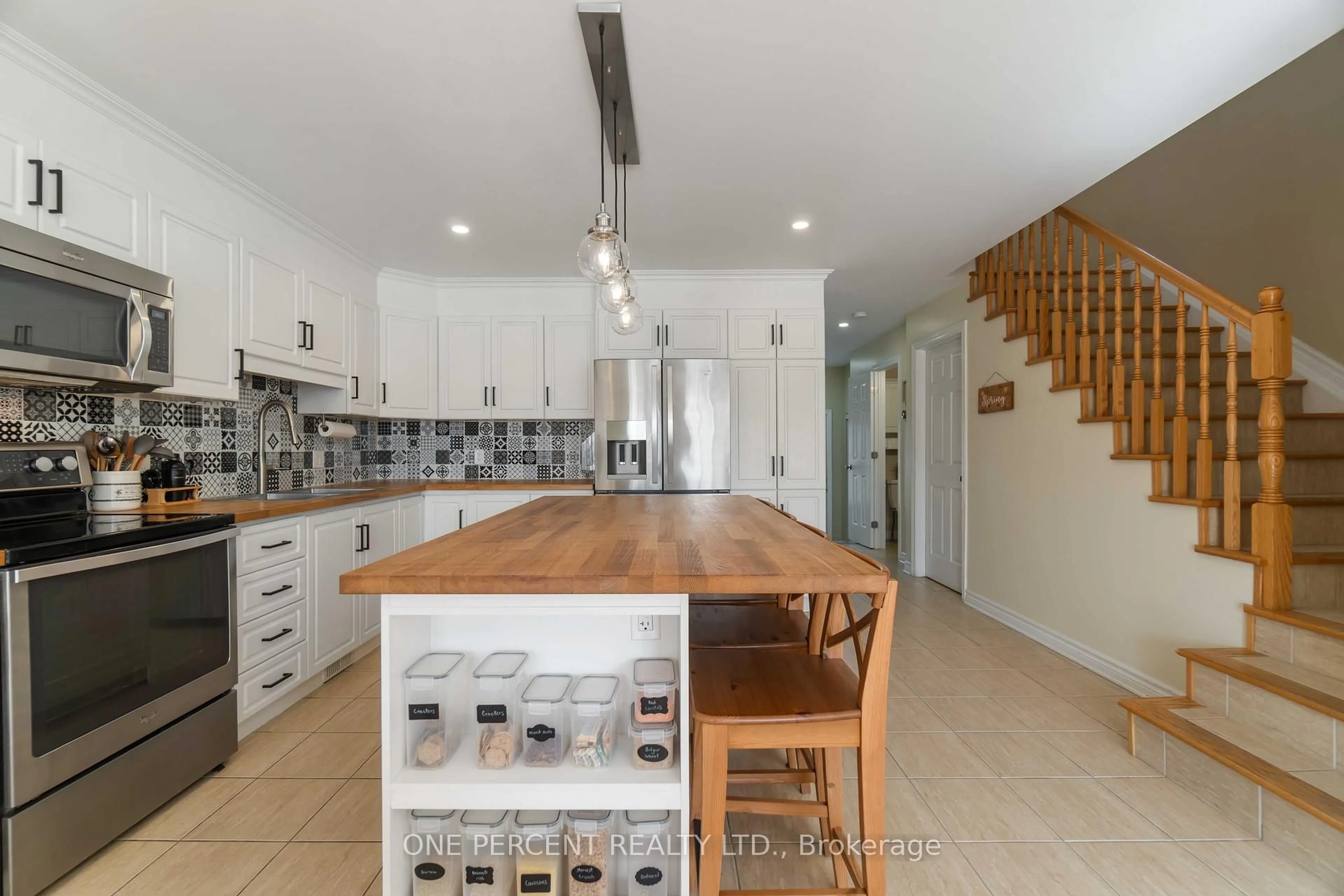 Open concept kitchen, ceramic/tile floor for 142 Herbert St, The Nation Ontario K0A 2M0