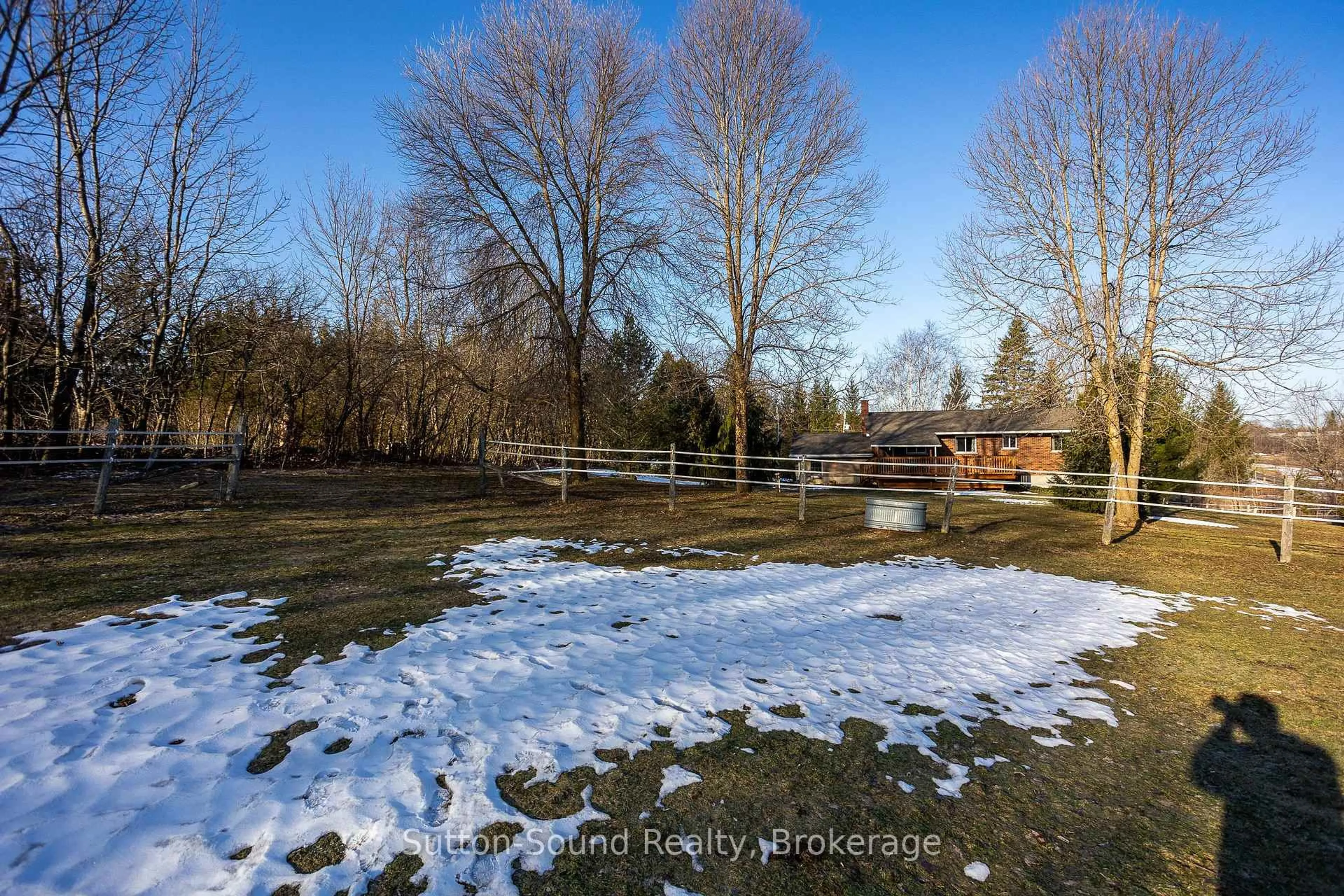 A pic from outside/outdoor area/front of a property/back of a property/a pic from drone, forest/trees view for 338179 11 Concession, Meaford Ontario N4K 5N8