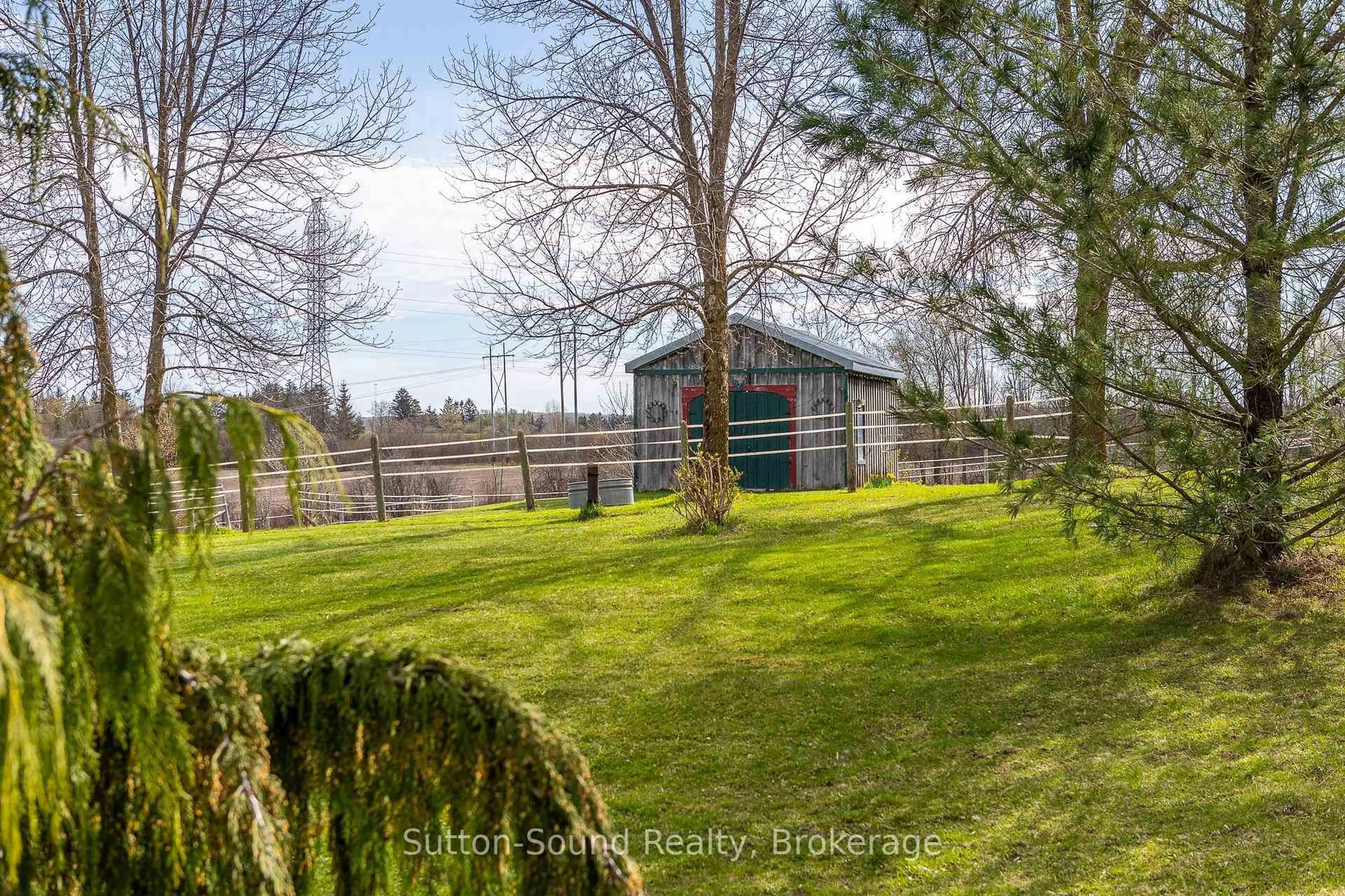 A pic from outside/outdoor area/front of a property/back of a property/a pic from drone, forest/trees view for 338179 11 Concession, Meaford Ontario N4K 5N8